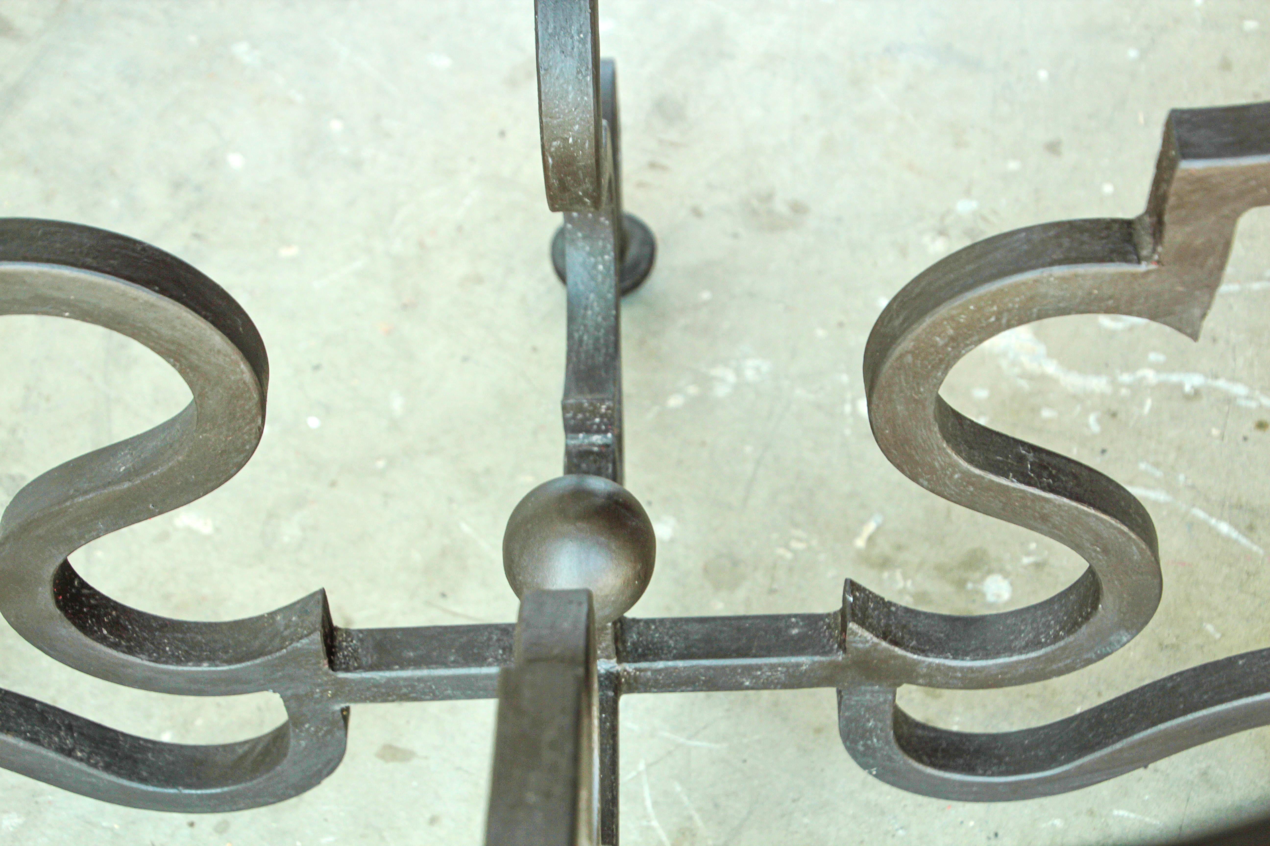 Spanish Colonial Wrought Iron Table Base 2