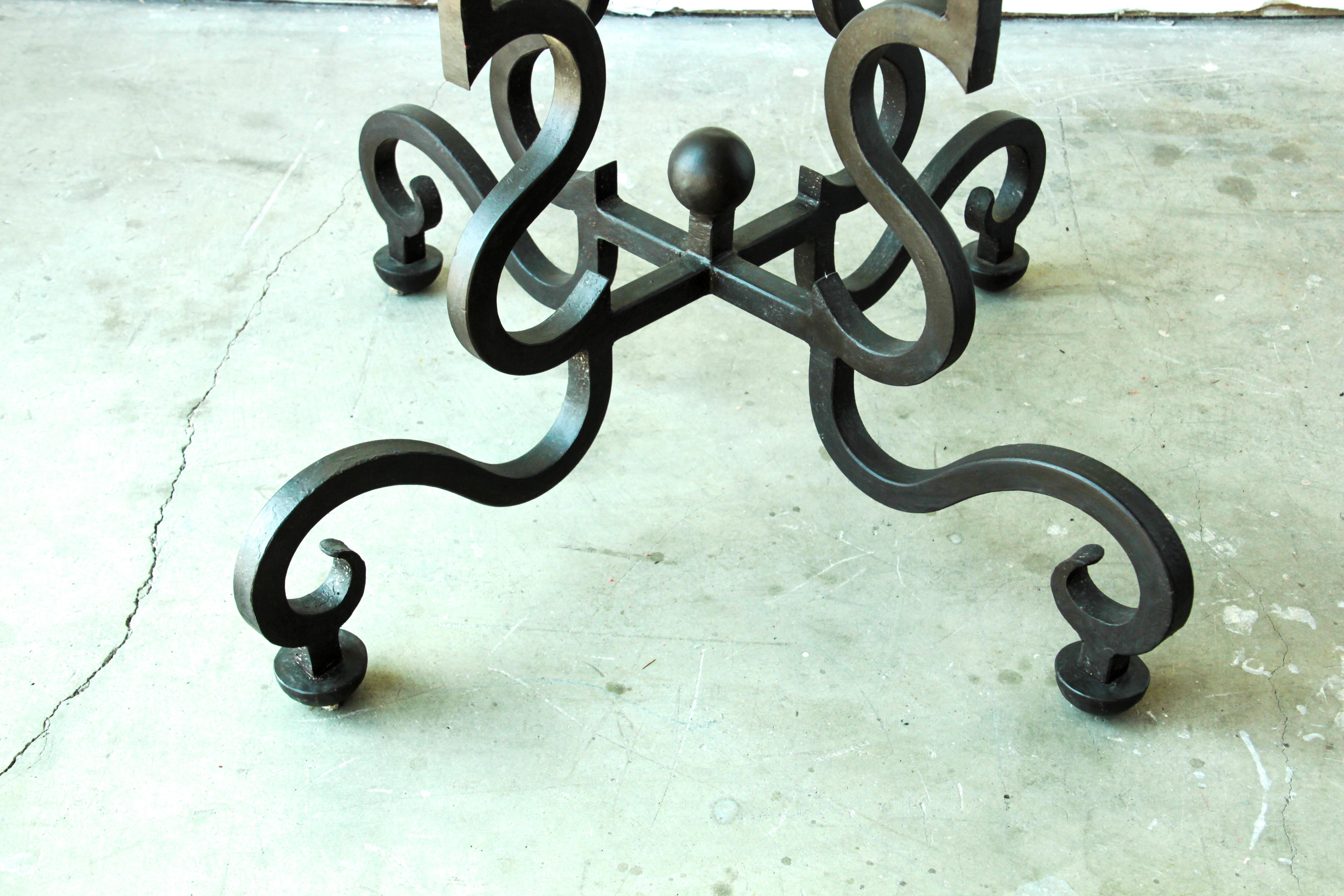decorative wrought iron table legs