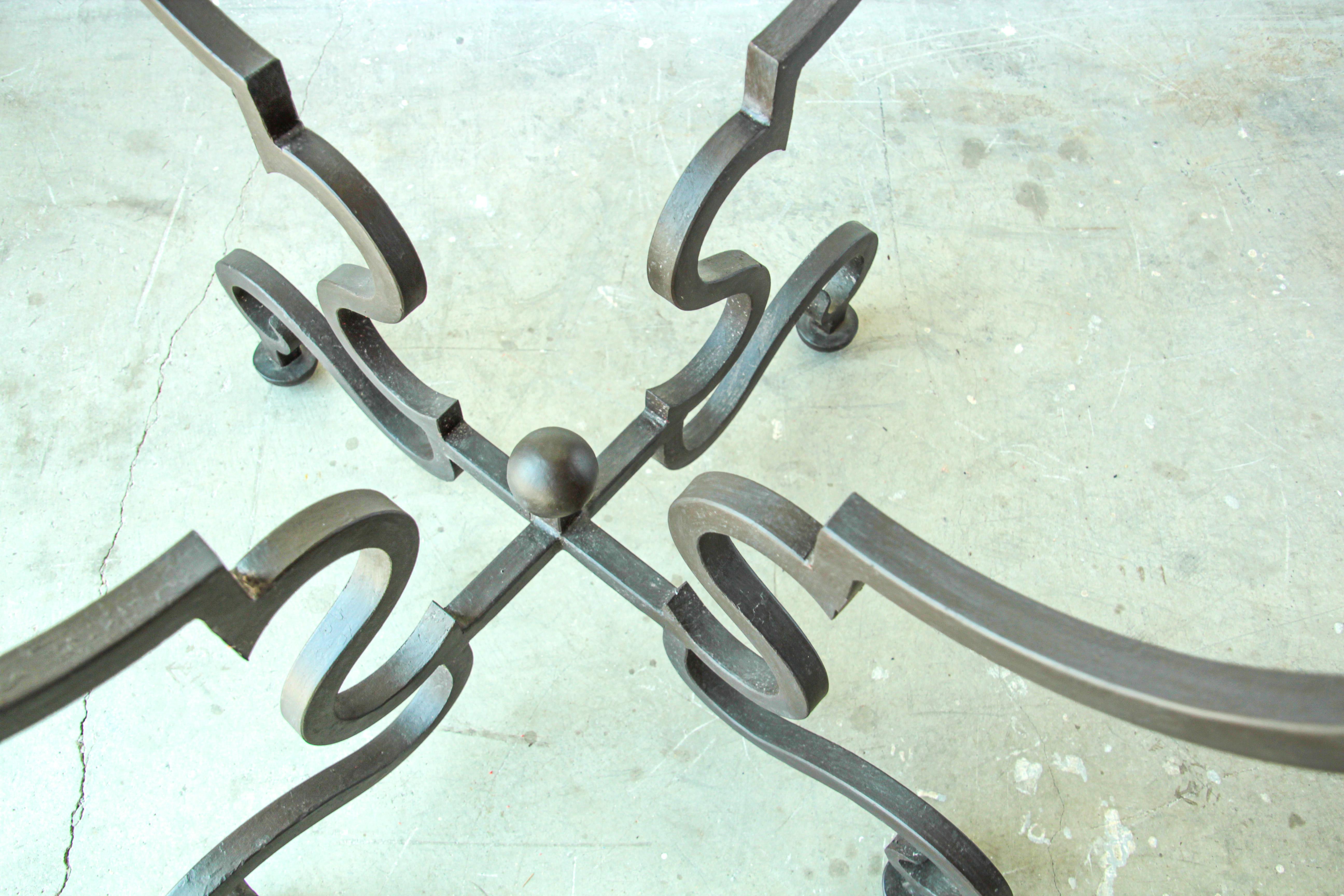 American Spanish Colonial Wrought Iron Table Base