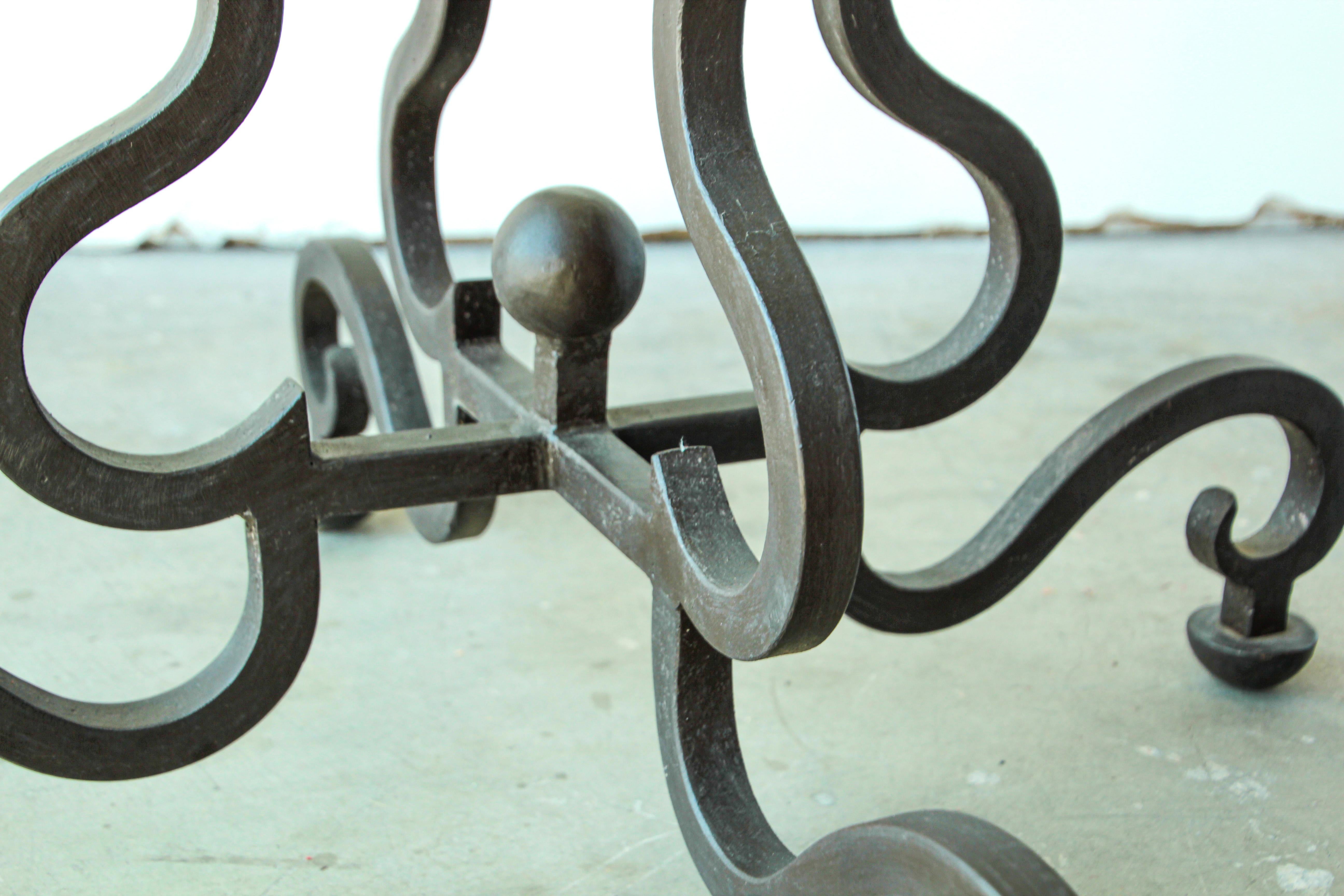 20th Century Spanish Colonial Wrought Iron Table Base