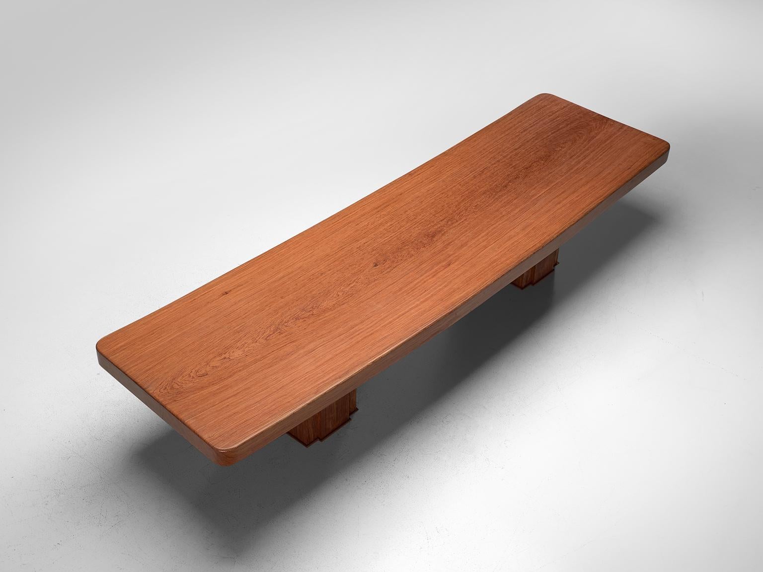 Spanish Conference Table in Solid Bubinga Wood 4