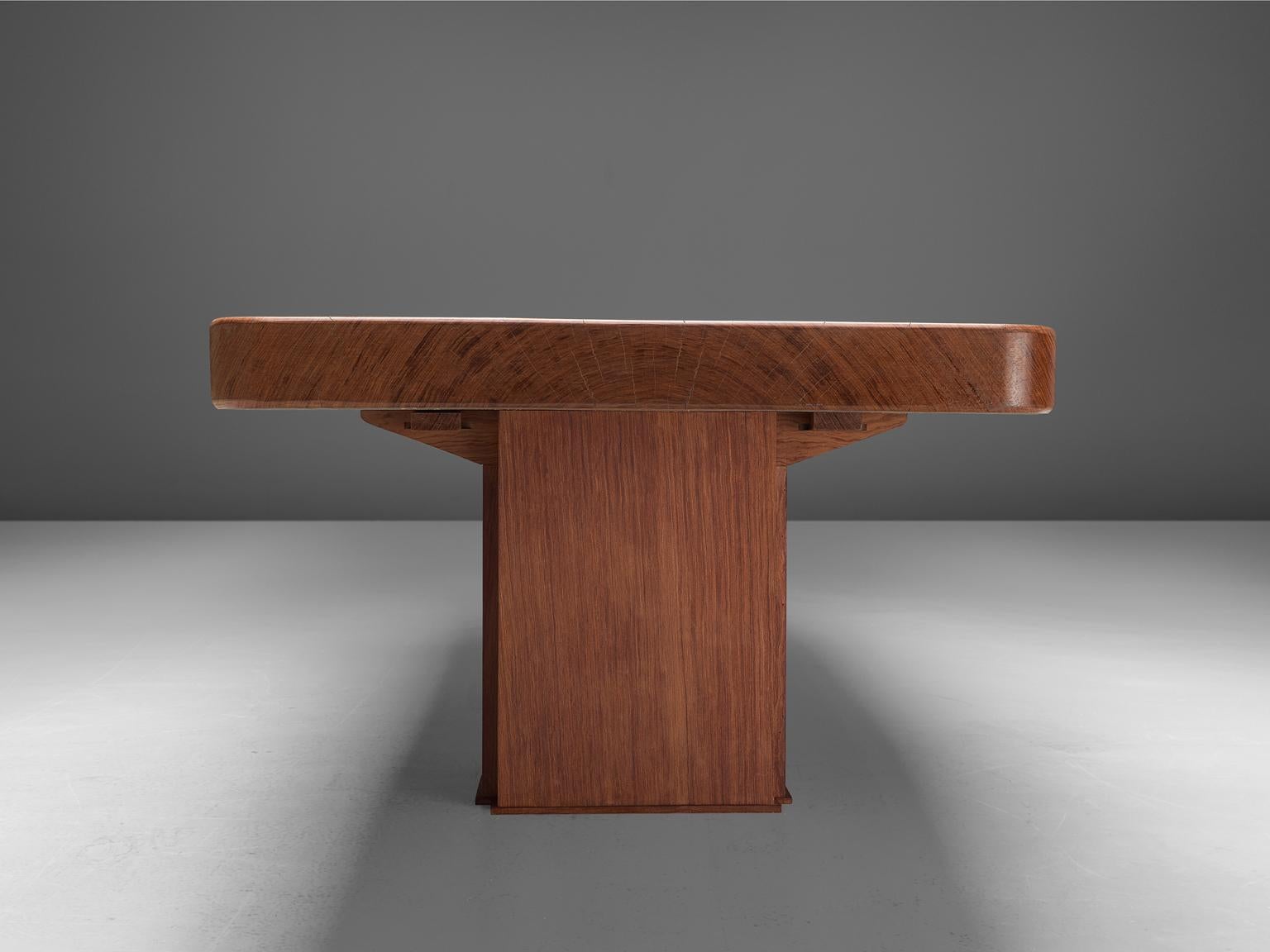 Spanish Conference Table in Solid Bubinga Wood 2