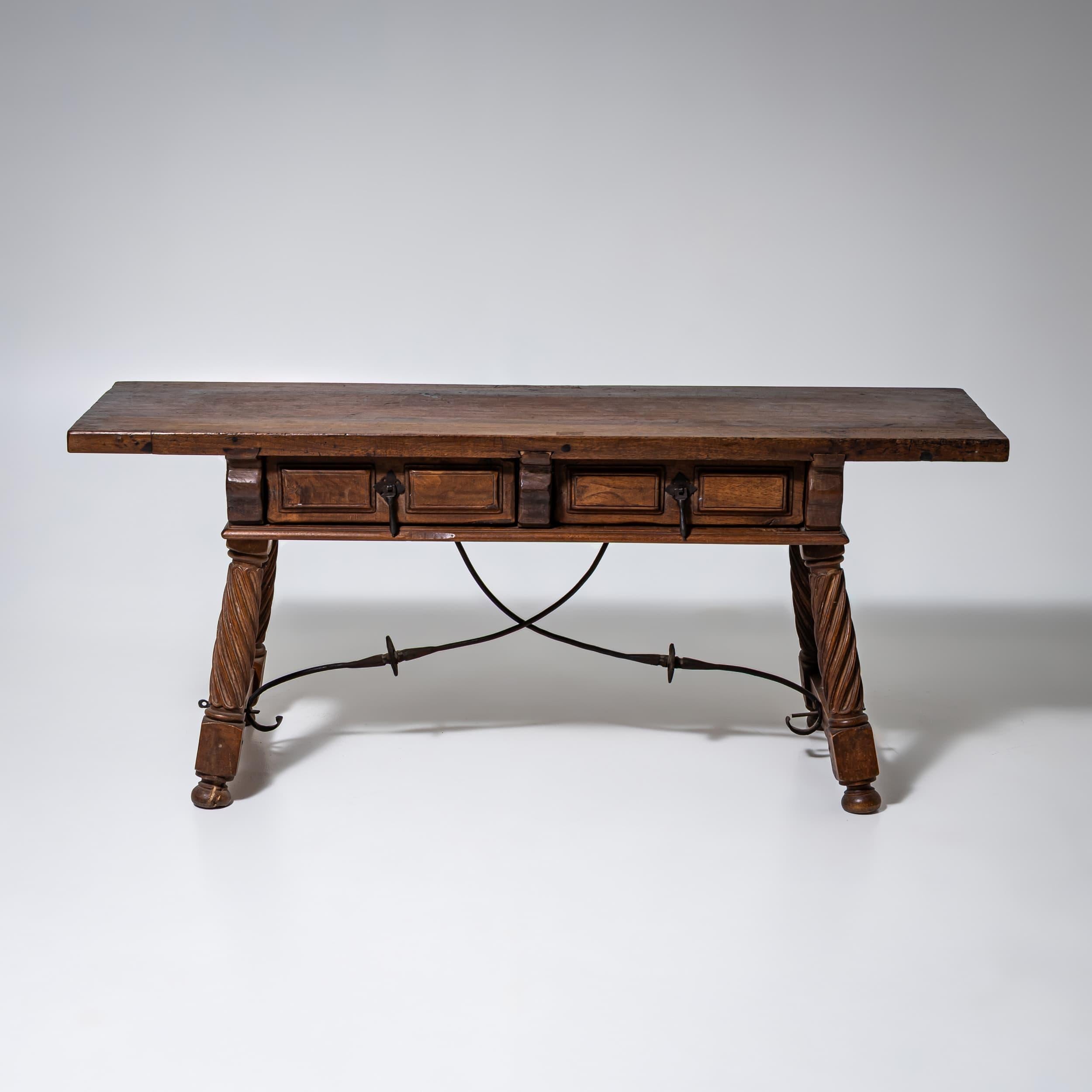 Spanish Console Table or Bench, 19th Century In Excellent Condition For Sale In Greding, DE