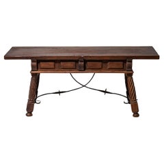 Spanish Console Table or Bench, 19th Century