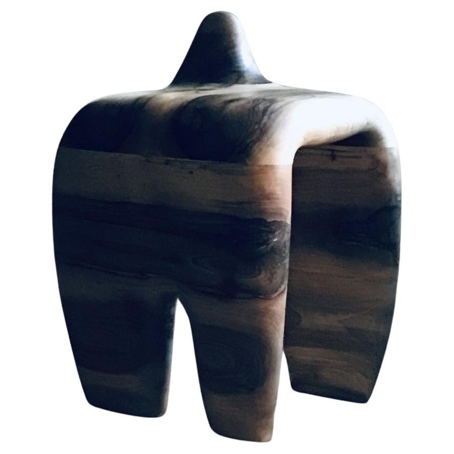 Spanish Contemporary Iberian Walnut Wood Stool by Jordi Sarrate