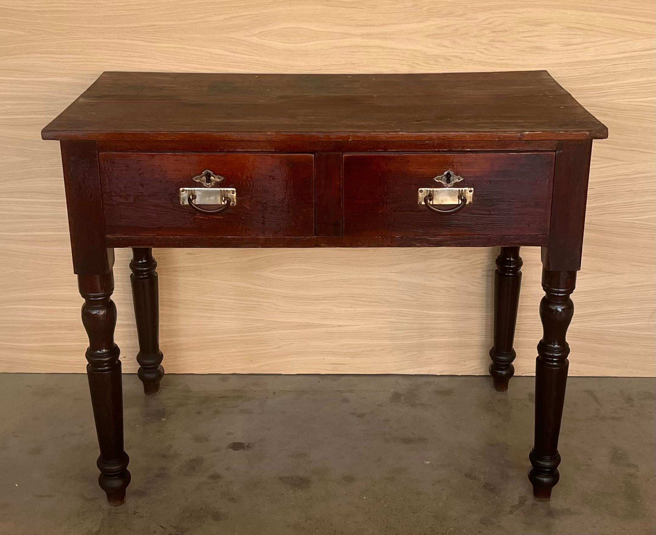 Spanish Country side table with drawer. Made of antique pine called 