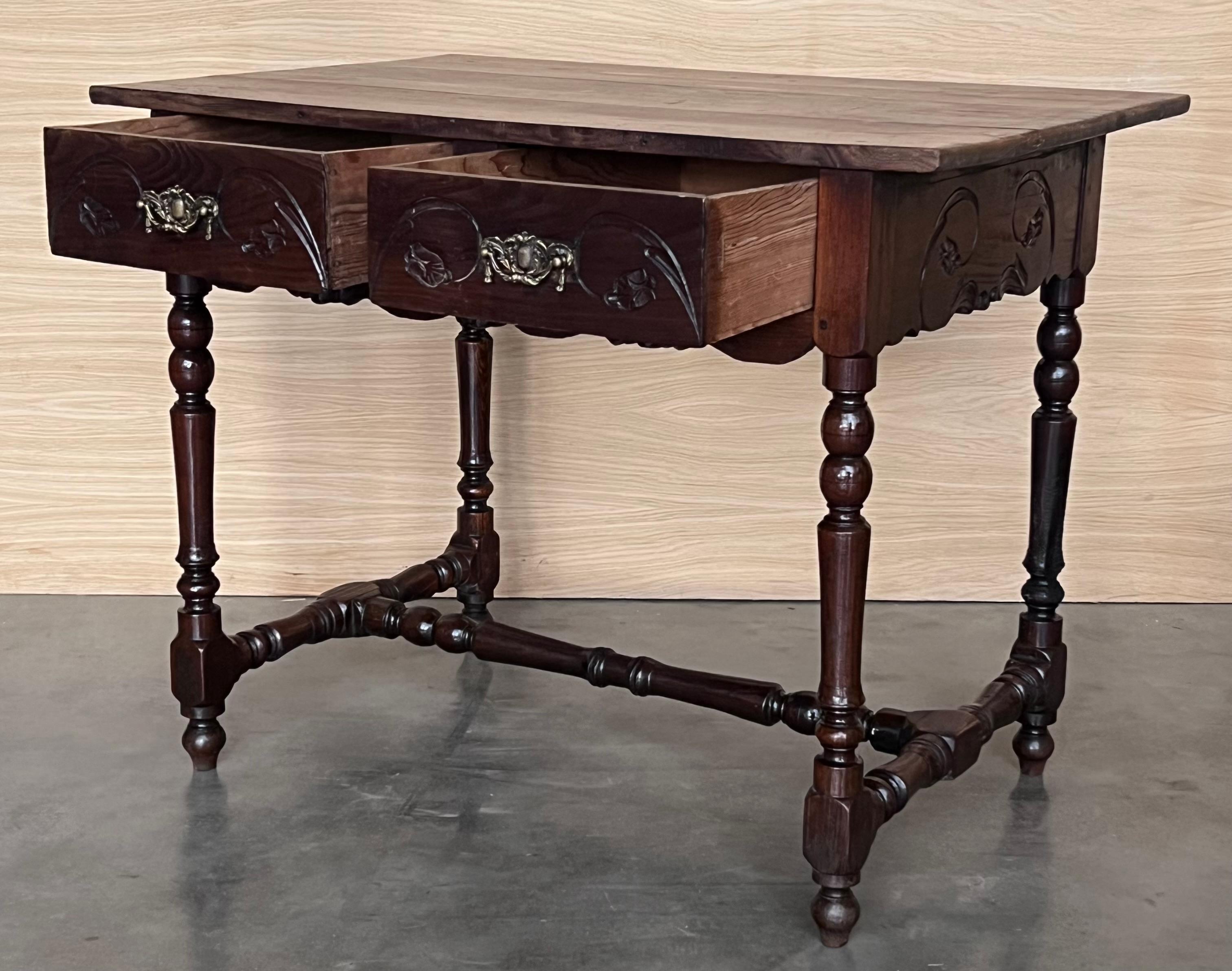 Espagnol Table de canapé ou console en pin 