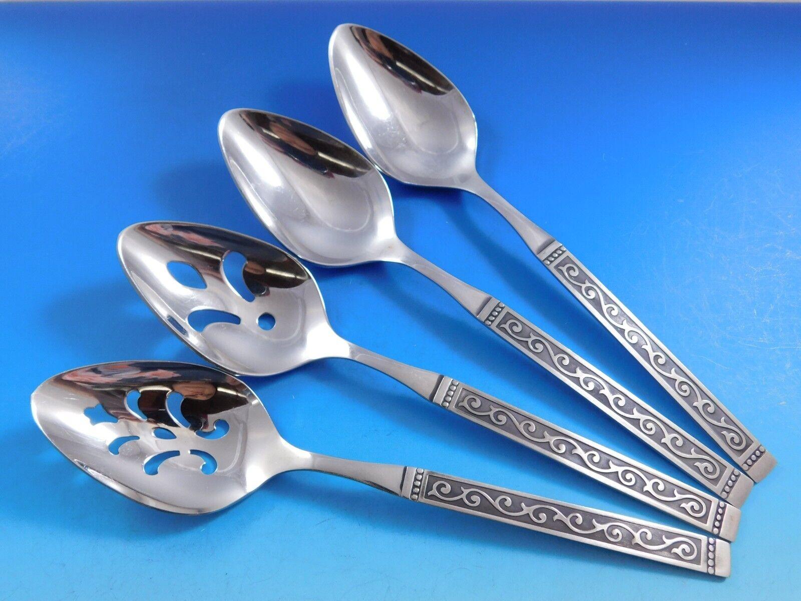 Spanish Court by Oneida Stainless Steel Flatware Set for 12 Service 96 pieces 3