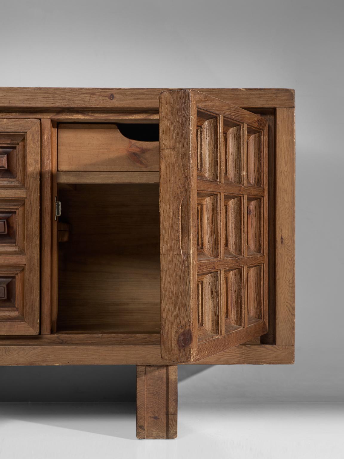 Spanish Sideboard in Stained Pine Manufactured by Biosca 1