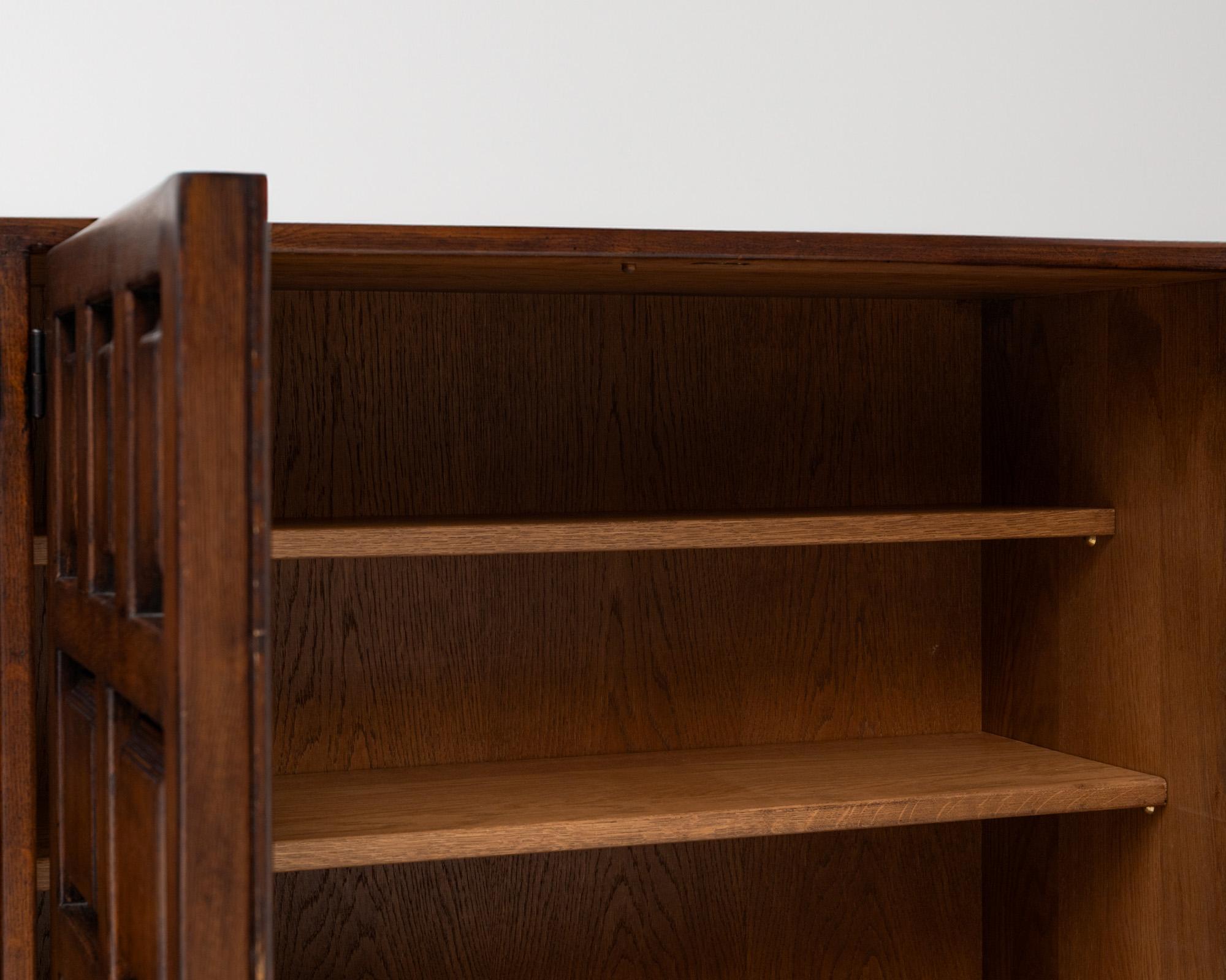 Spanish Dark Oak Sideboard, 1960s 8
