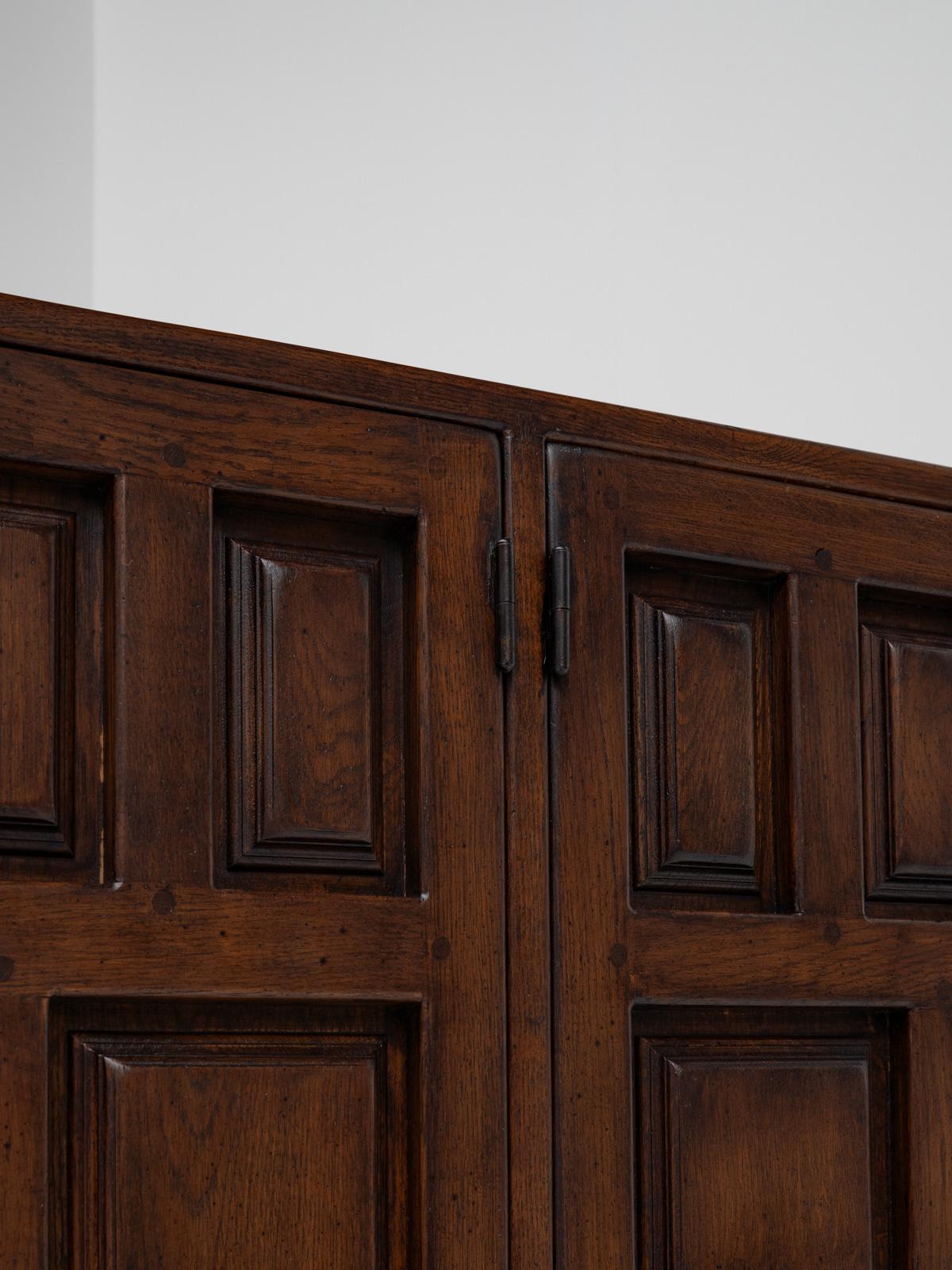 Spanish Dark Oak Sideboard, 1960s For Sale 2