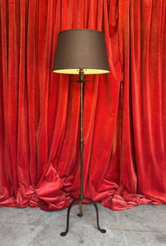 Spanish Dark Patinated Iron Floor Lamp