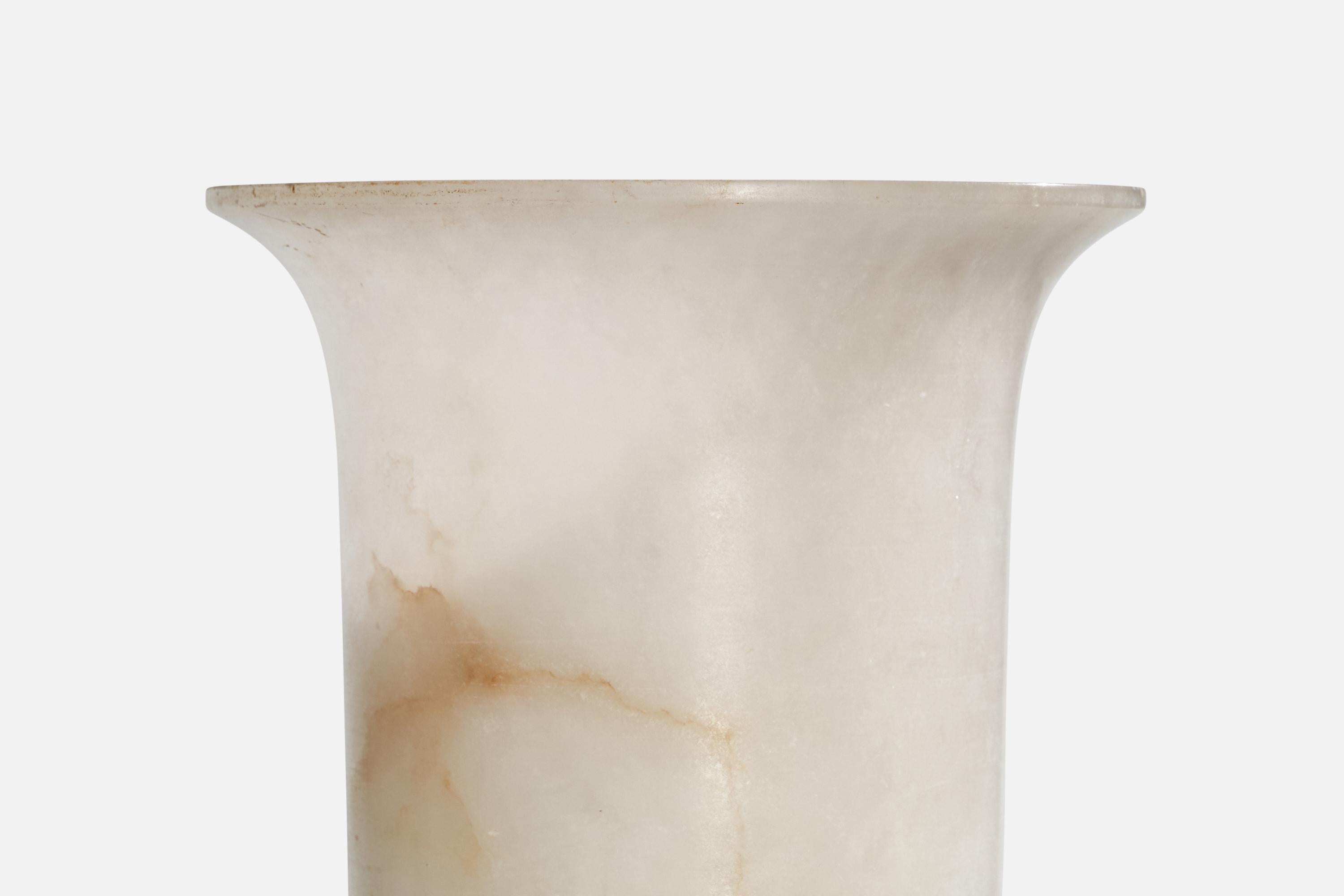 Albâtre Designer espagnol, lampe de table, albâtre, Espagne, années 1940 en vente