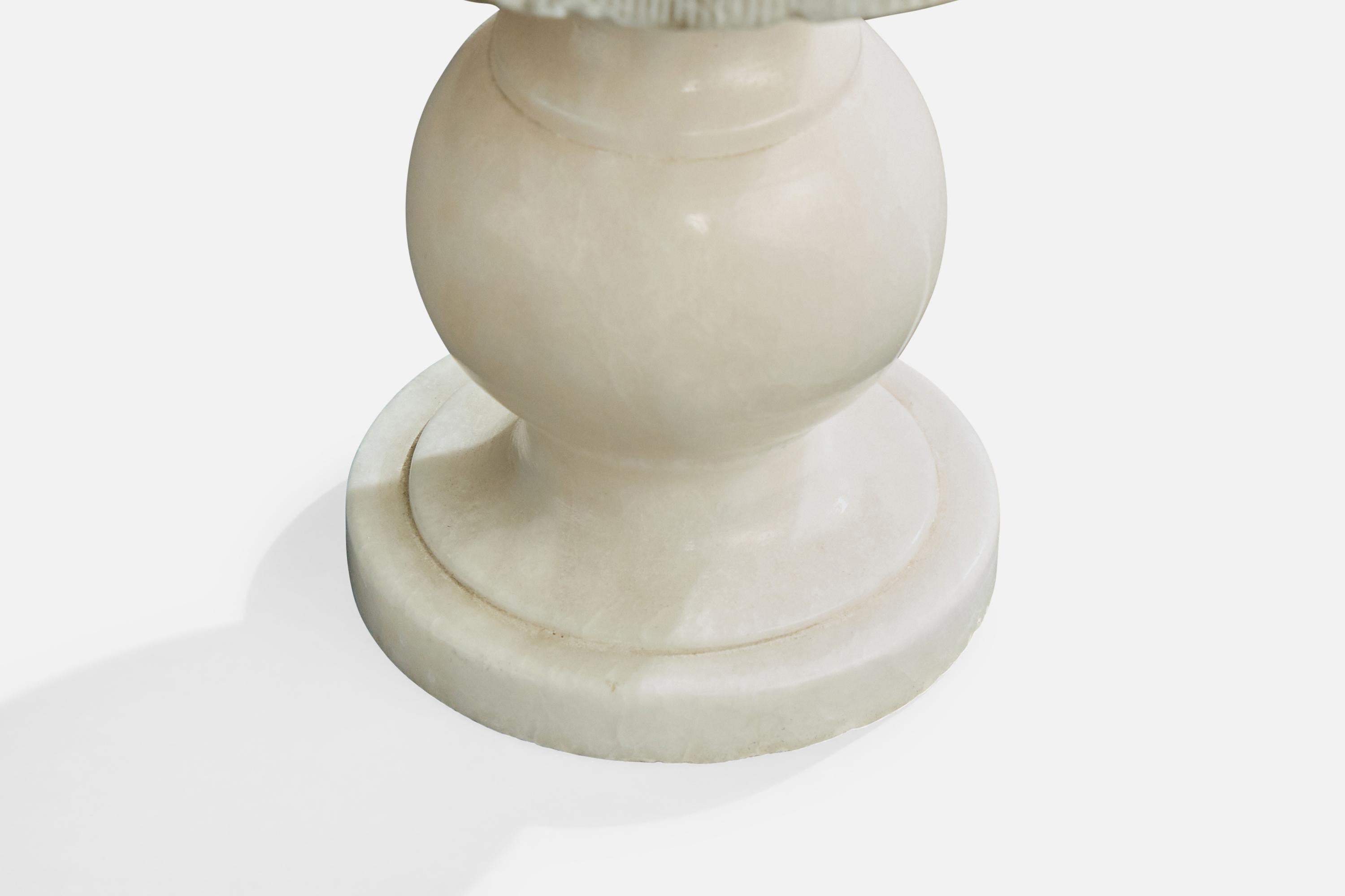 Fin du 20e siècle Designer espagnol, lampe de table, albâtre, Espagne, années 1970 en vente