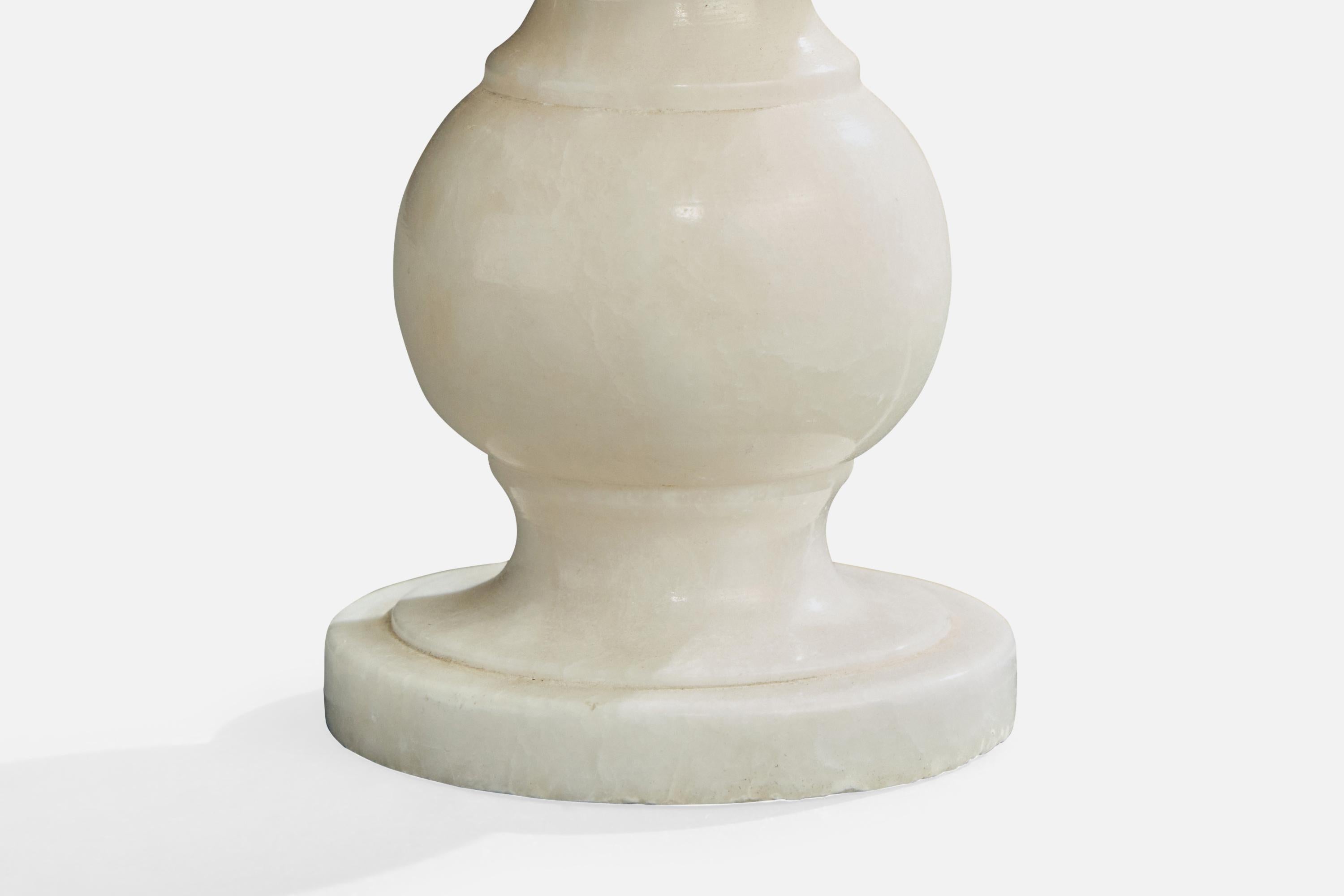 Albâtre Designer espagnol, lampe de table, albâtre, Espagne, années 1970 en vente