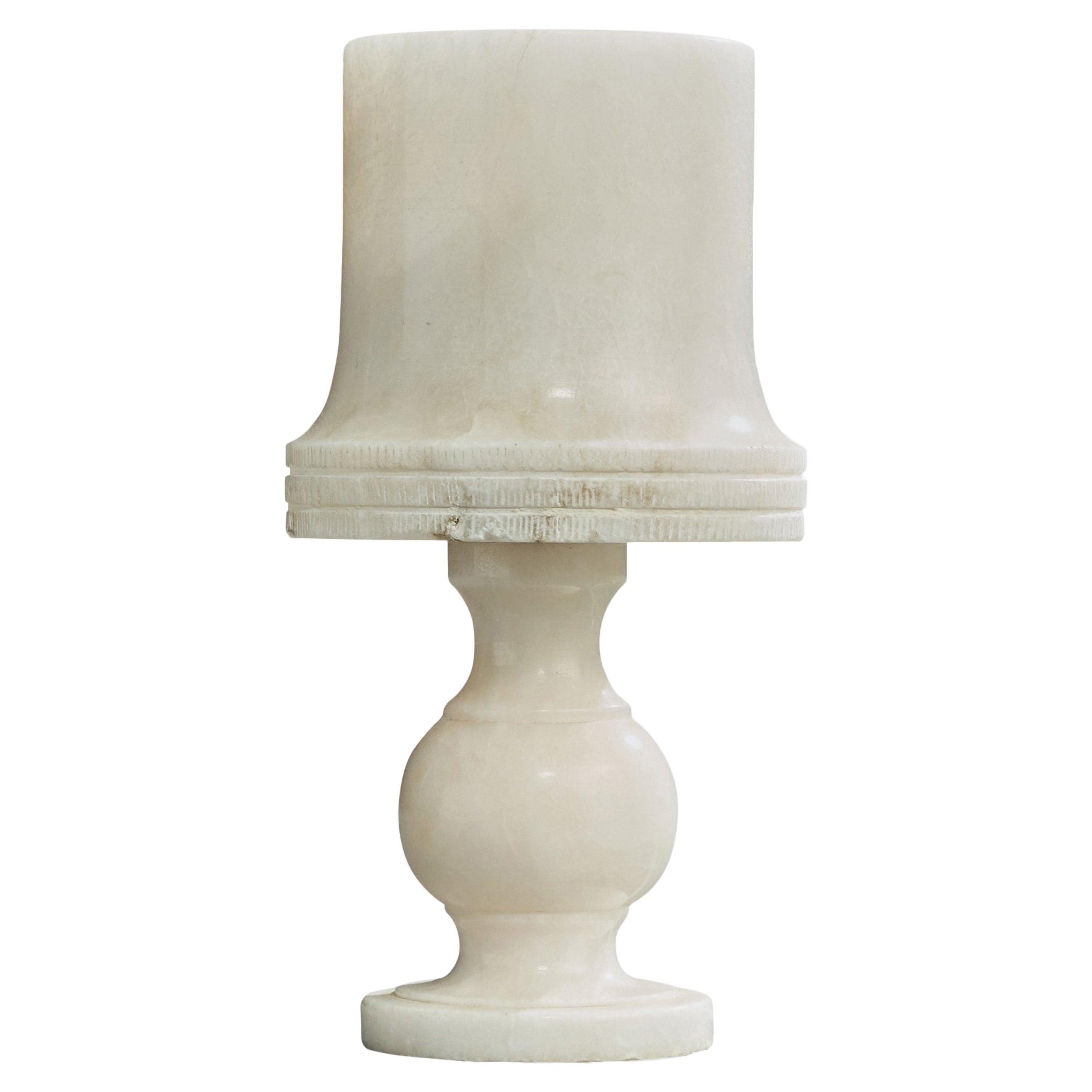 Spanish Designer, Table Lamp, Alabaster, Spain, 1970s