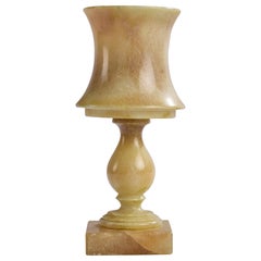 Designer espagnol, lampe de table, albâtre, Espagne, années 1970