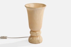 Spanish Designer, Table Lamp, Alabaster, Spain, 1980s