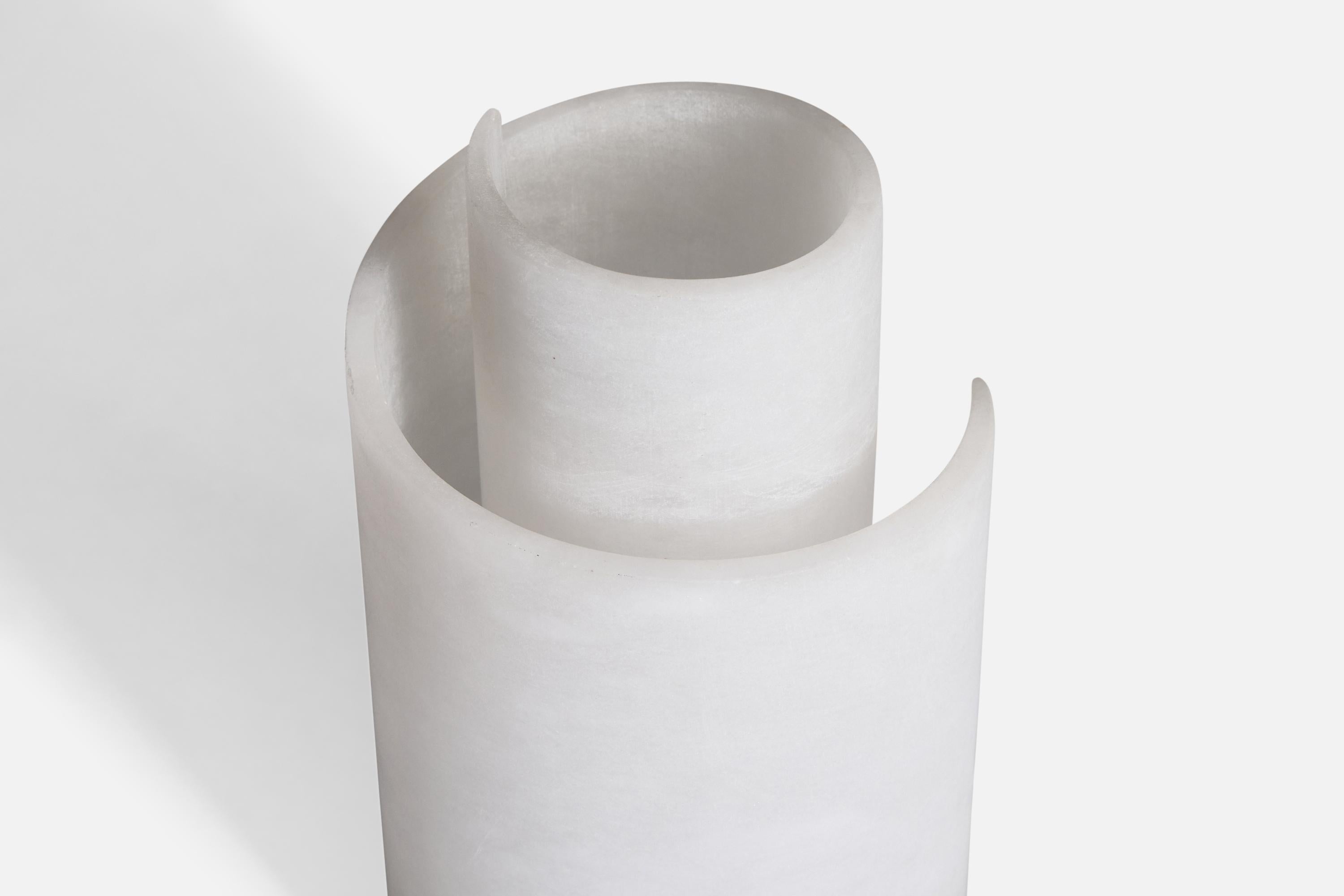 Late 20th Century Spanish Designer, Table Lamp, Alabaster, Spain, 1980s For Sale