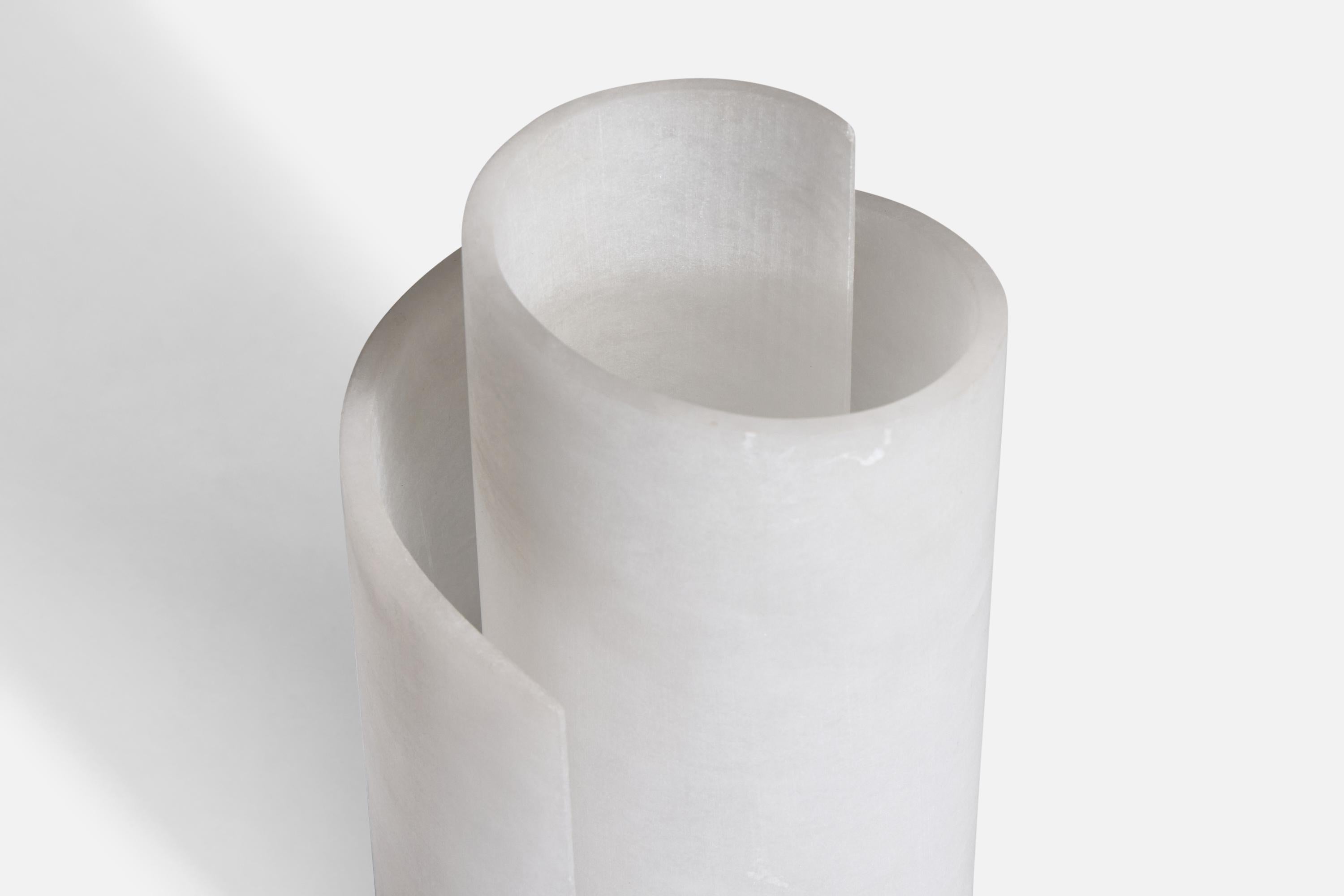 Spanish Designer, Table Lamp, Alabaster, Spain, 1980s For Sale 1