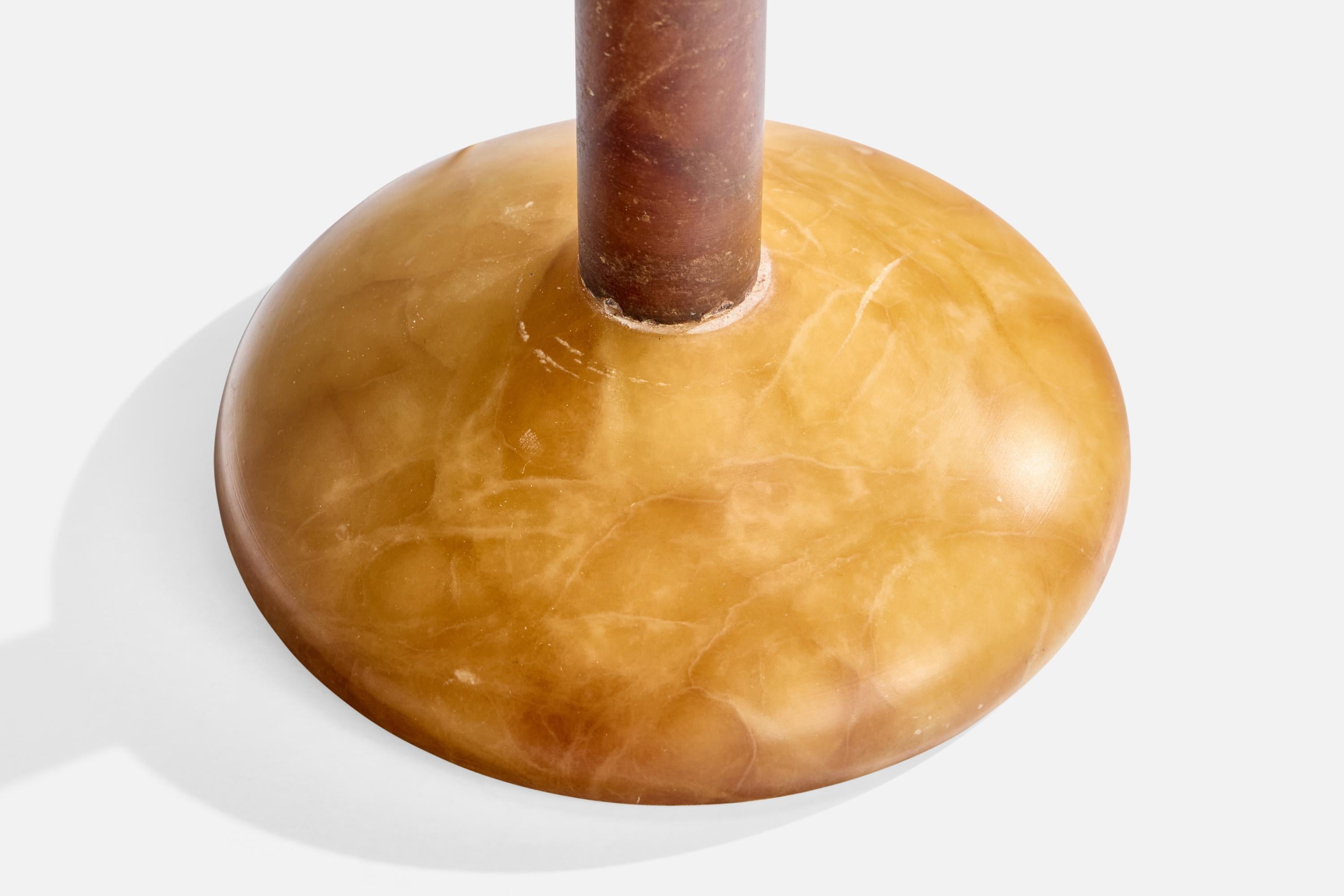 Designer espagnol, lampe de table, albâtre, Espagne, années 1980 en vente 1