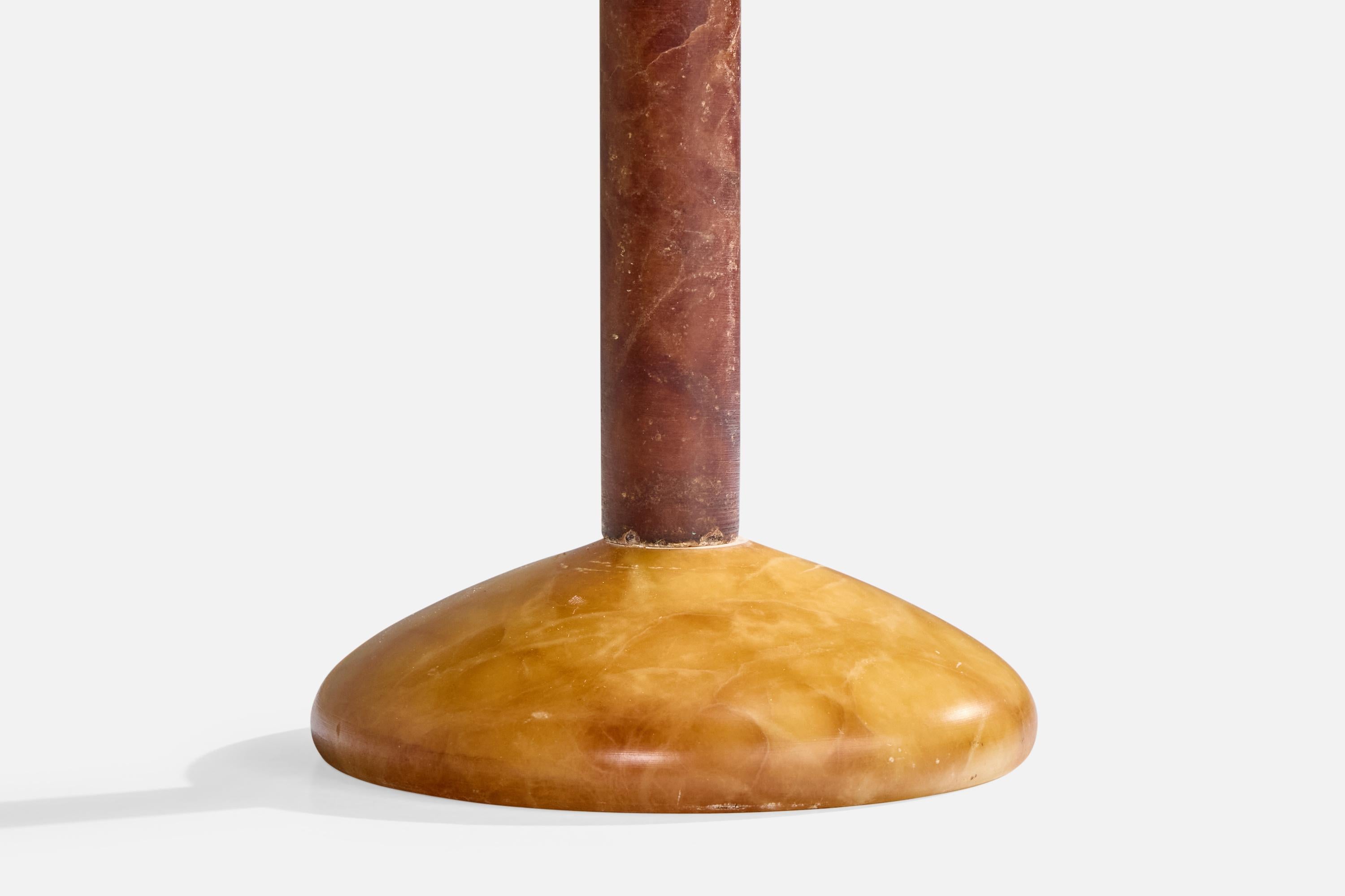 Designer espagnol, lampe de table, albâtre, Espagne, années 1980 en vente 2
