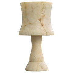 Spanish Designer, Table Lamp, Alabaster, Spain, 1980s