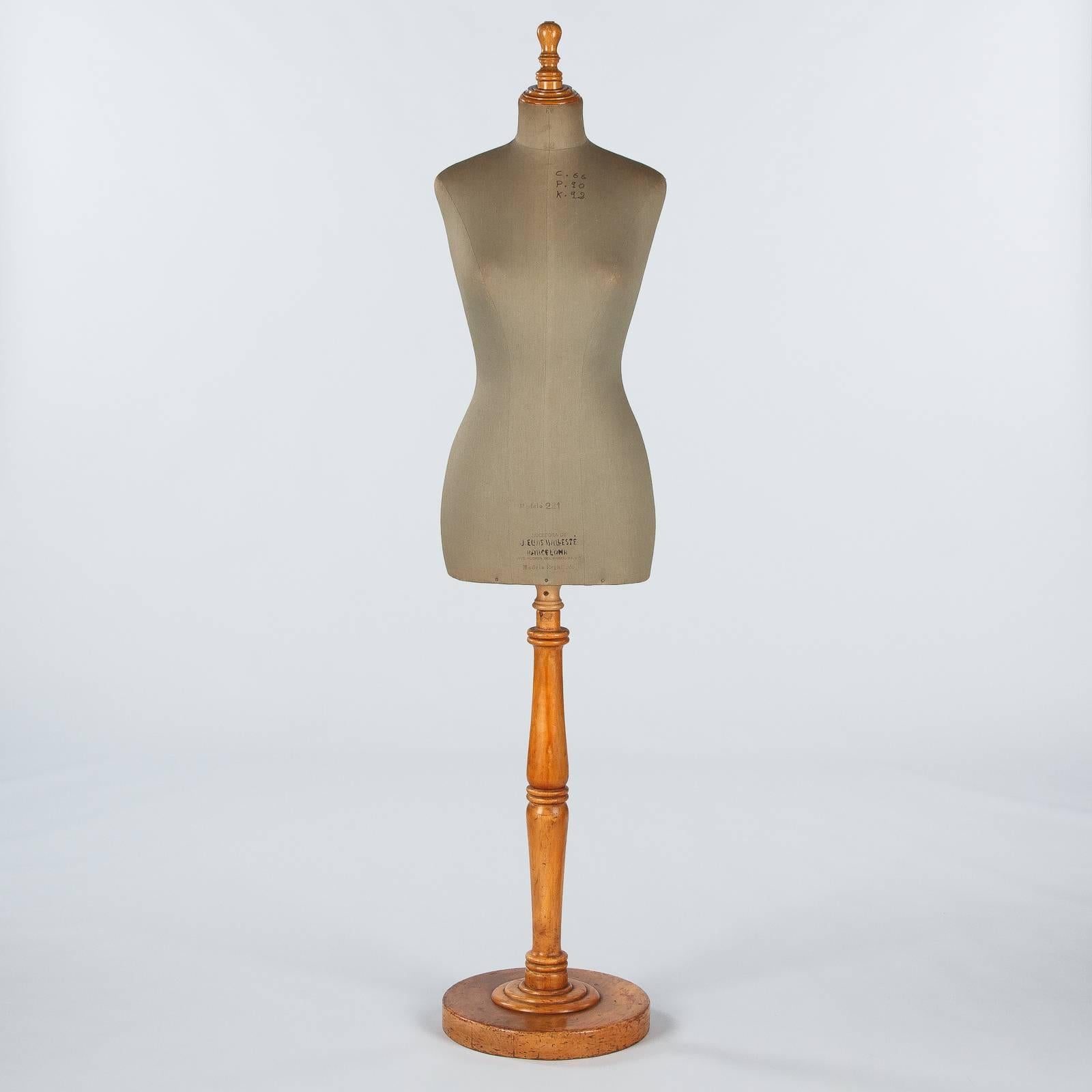 Spanish Dress Form Mannequin by J. Elias Balleste, Early 1900s 2