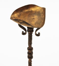 Tavolino da bere spagnolo / Tavolino da bere / Tavolino finale, ferro dorato, anni '40