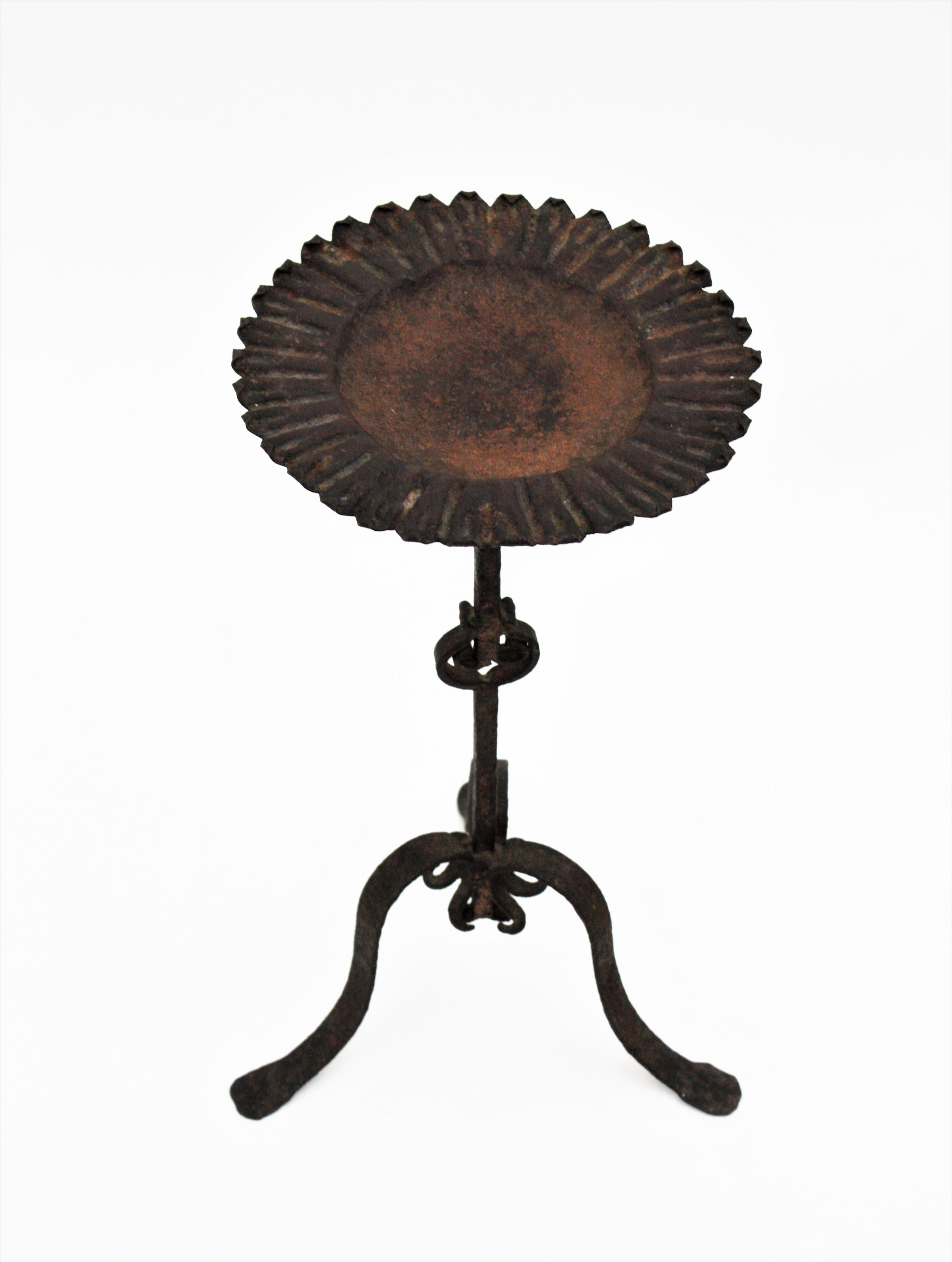 Spanish Drinks Table in Wrought Iron, 1940s 7