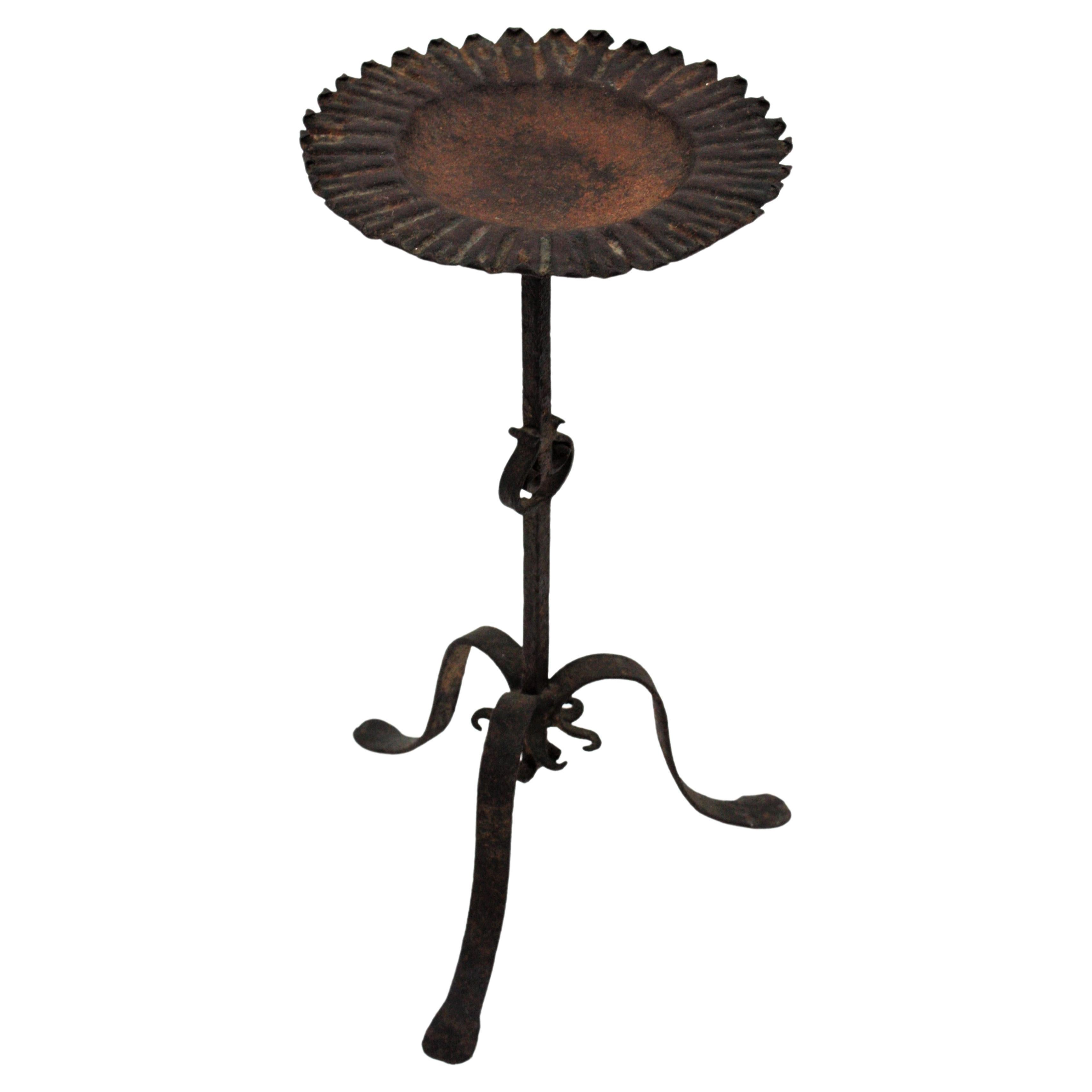 Spanish Drinks Table in Wrought Iron, 1940s