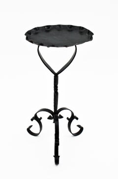 Spanish Drinks Table / Side Table / Oval Martini Table in Wrought Iron