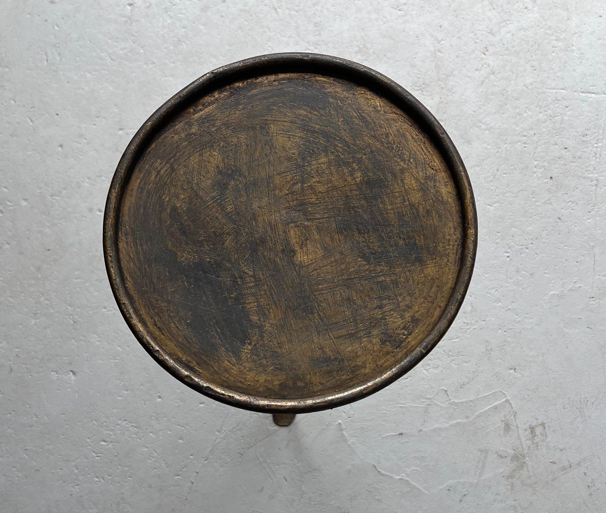 Spanish Drinks Table with Twisted Stem For Sale 4