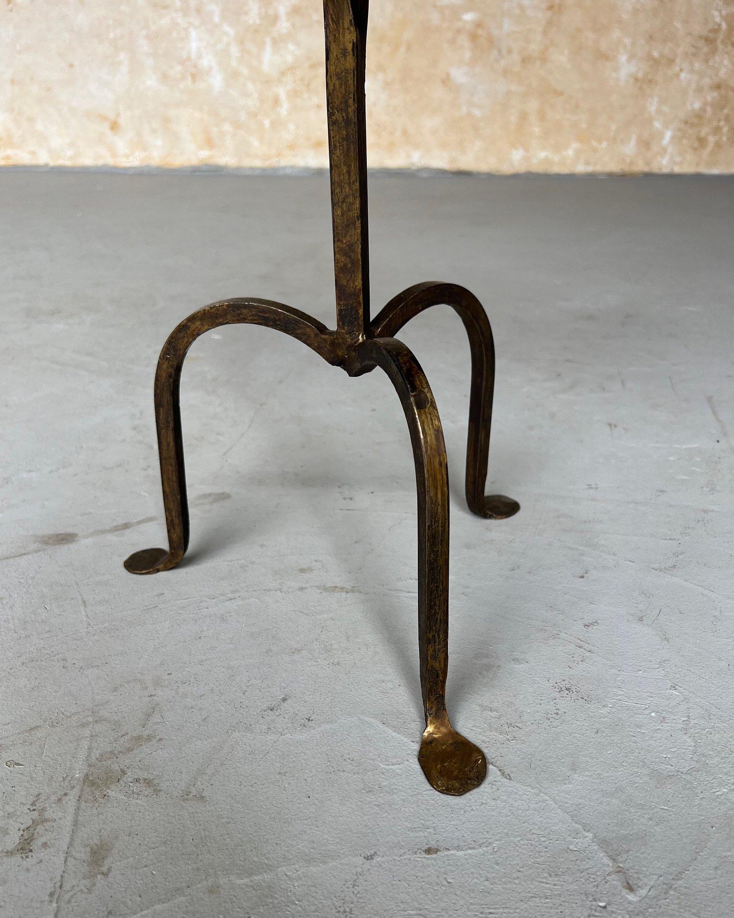 Contemporary Spanish Drinks Table with Twisted Stem For Sale