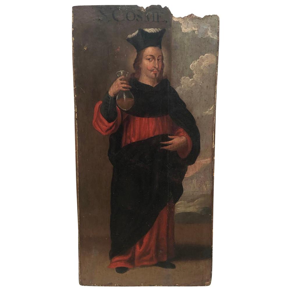 Spanish Early 17th Century Painting on Board