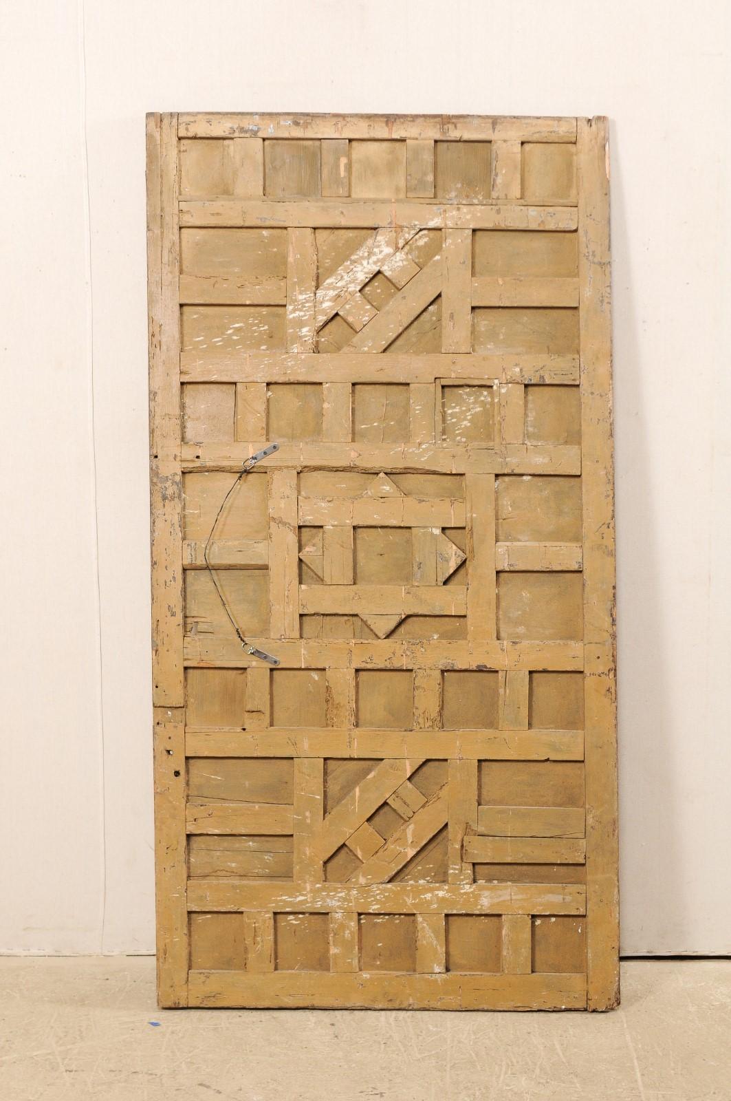 Spanish Geometric-Carved Wall Panel- Would Make a Great Headboard! For Sale 3