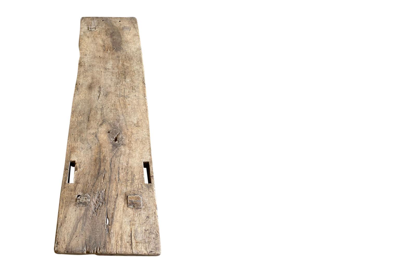 Spanish Early 19th Century Rustic Bench 4