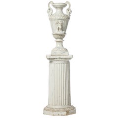 Spanish Earthenware Column of the 19th Century