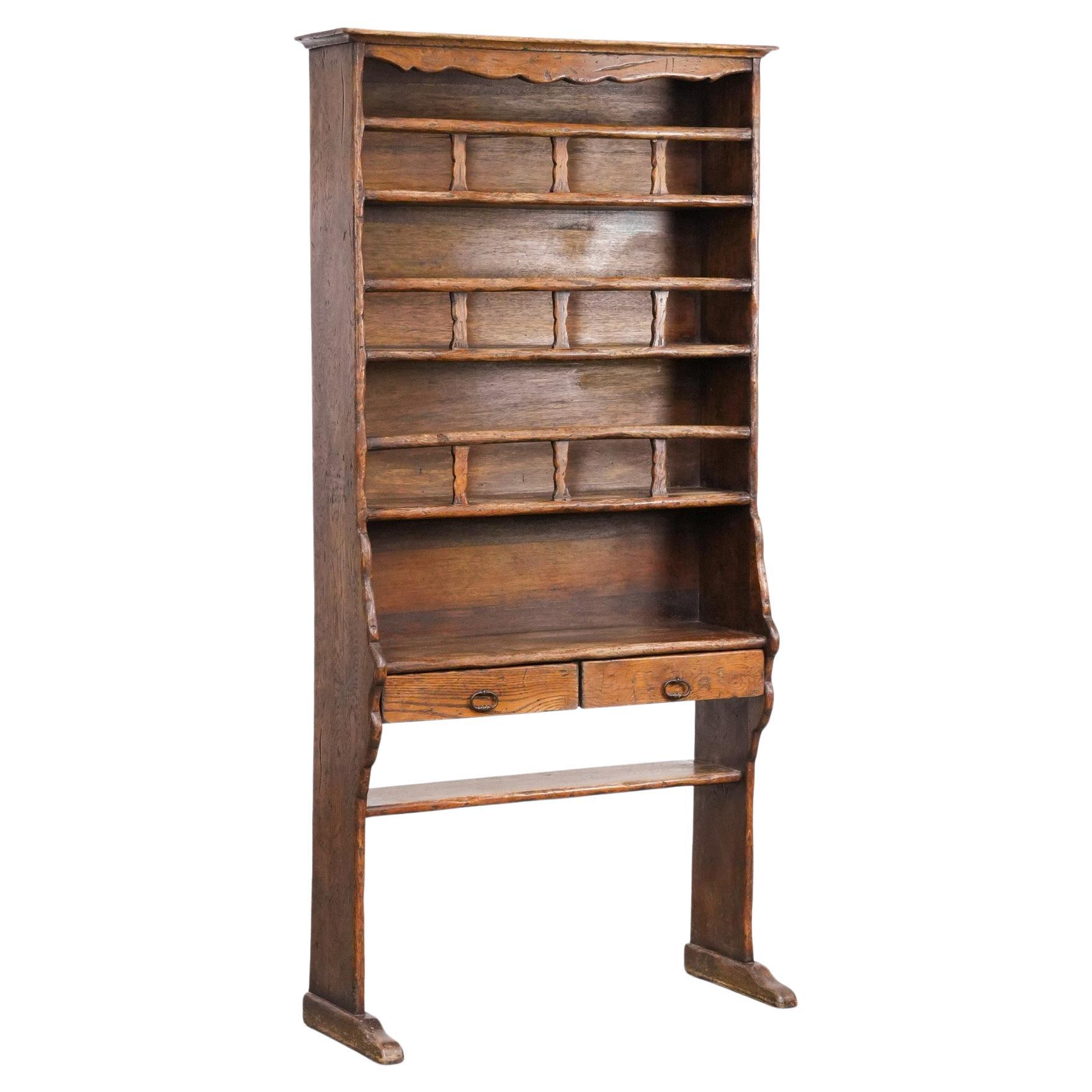 Spanish farmhouse wooden kitchen cabinet from the early 20th century