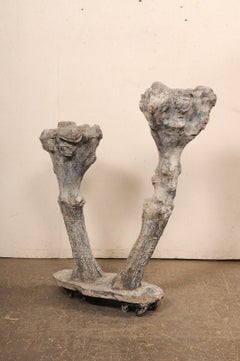 Spanish Faux Bois Garden Planter 4+ Ft Tall