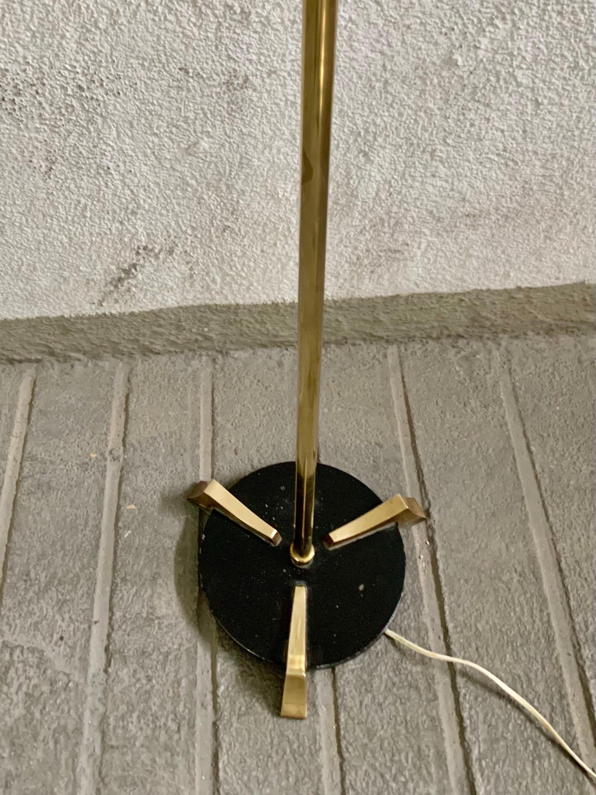 Spanish Floor Lamp 70s, in Lacquered Metal, Brass and Bronce 3