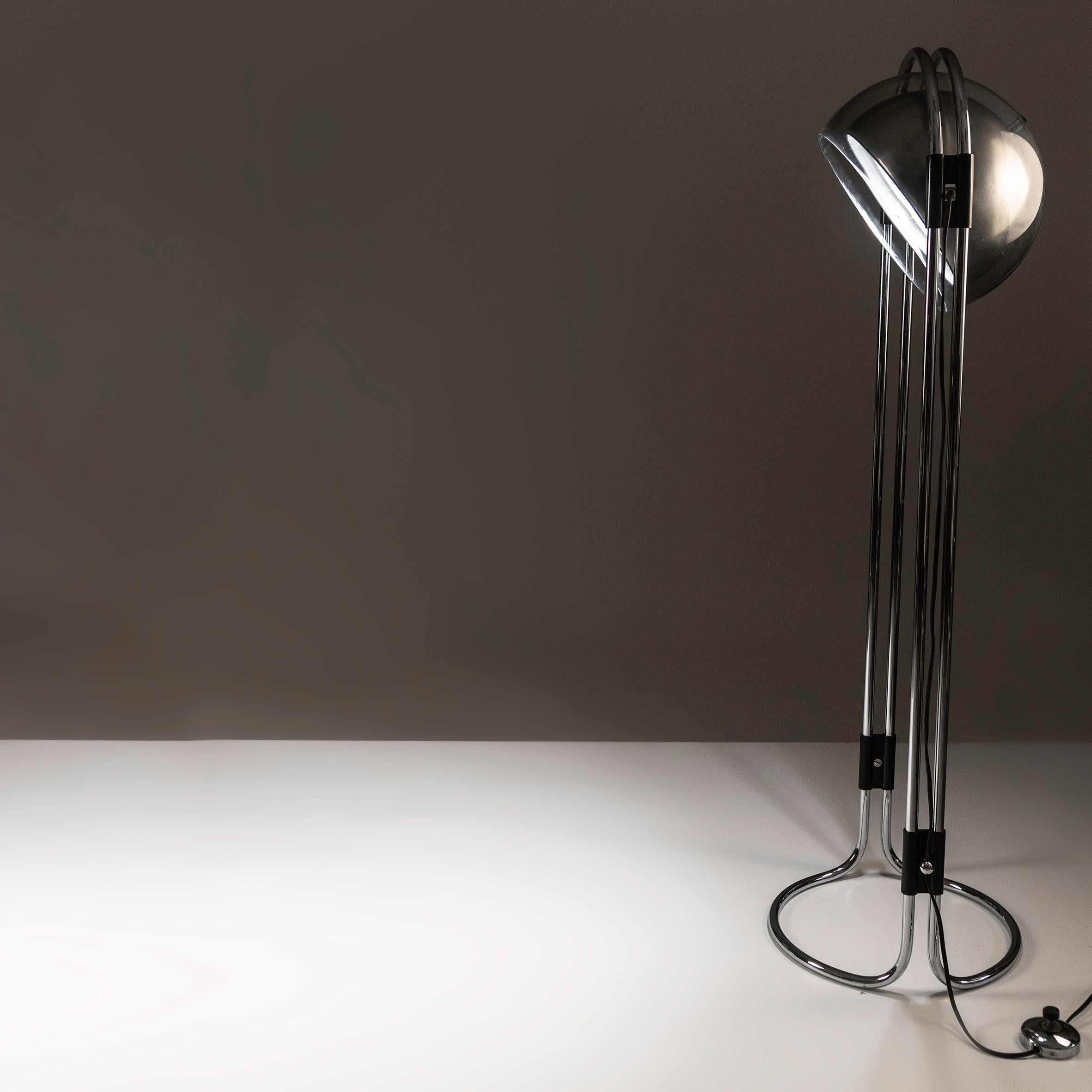 Spanish floor lamp by André Ricard for Metalarte, 1970s For Sale 4