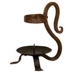 Spanish Forged Iron Candle Holder