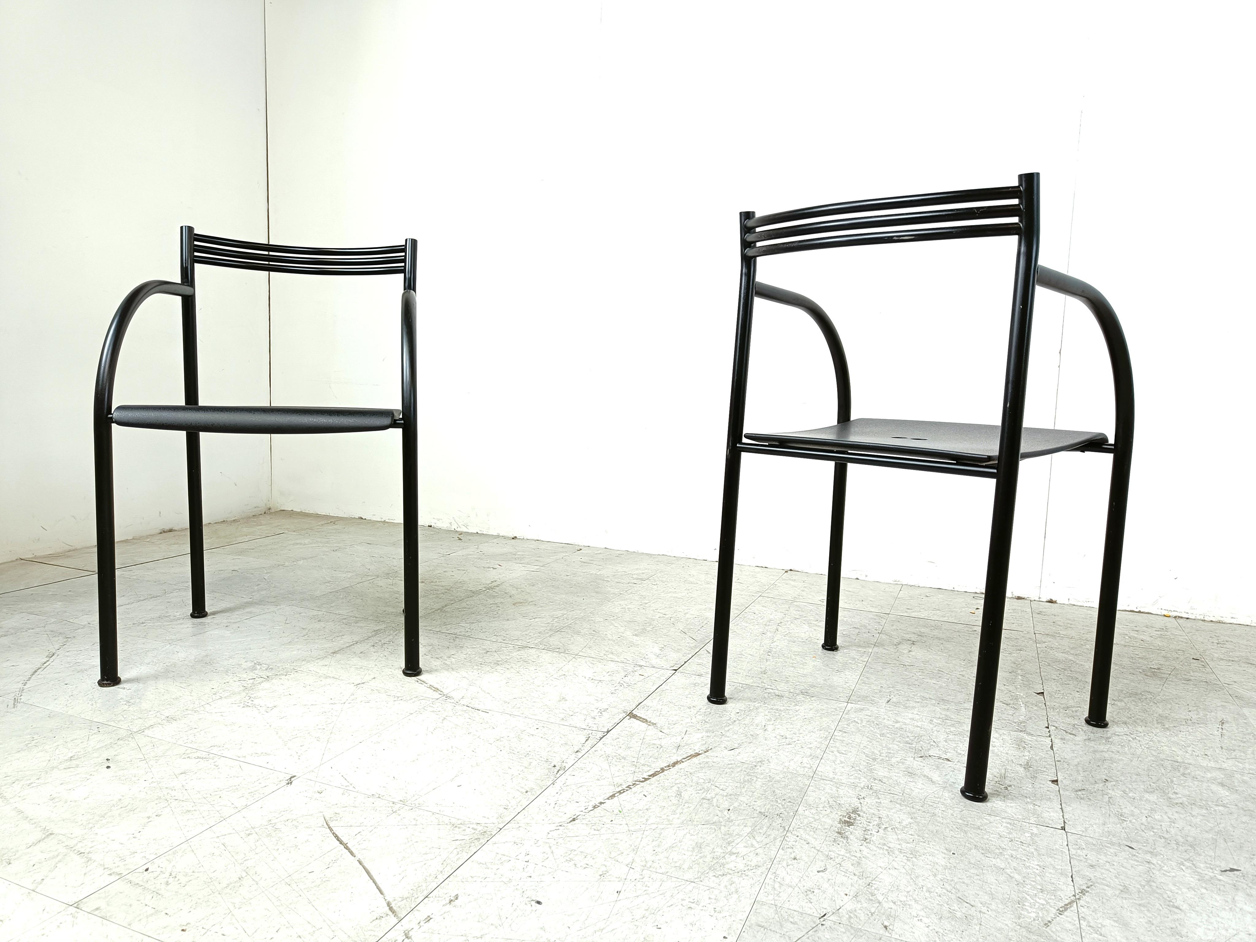 Spanish Francesca Armchairs by Philippe Starck for Baleri Italia, 1982, Set of 4 For Sale 3