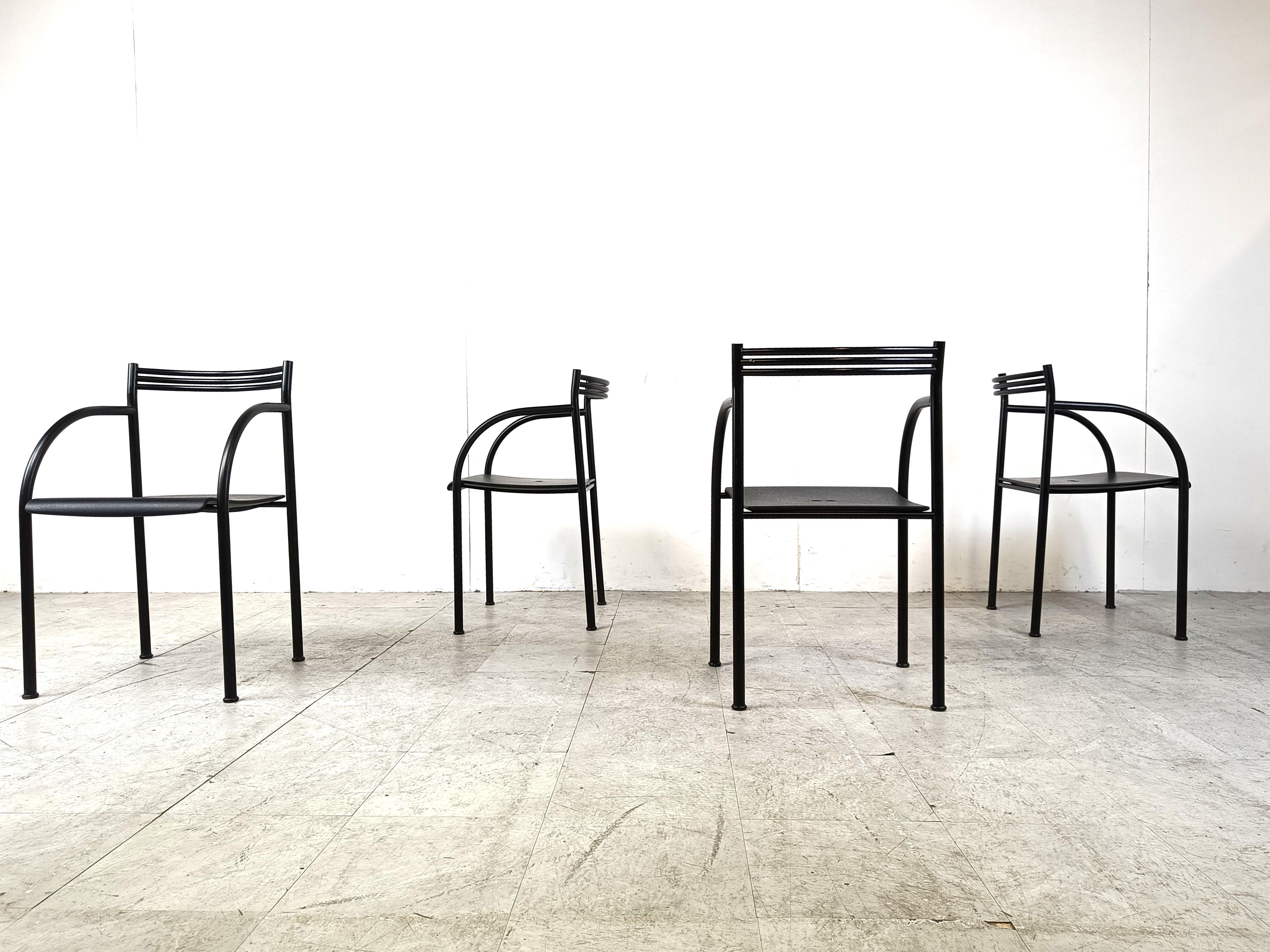 Spanish Francesca Armchairs by Philippe Starck for Baleri Italia, 1982, Set of 4 For Sale 2