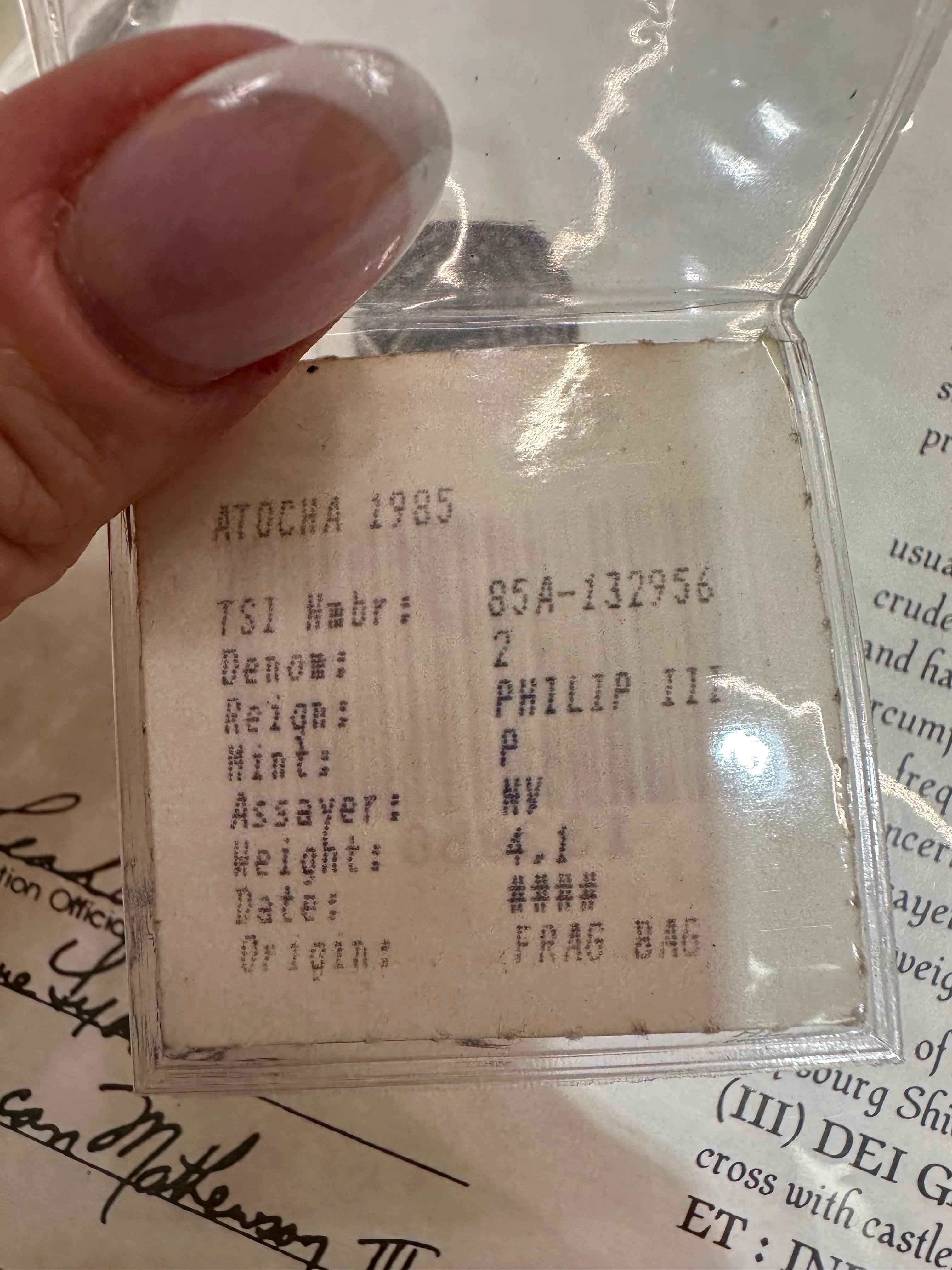 Very special coin, listed under photos all documents please review them, this is 1715 Fleet coin absolutely astonishing piece of history. 
WHAT YOU GET AT STAMPAR JEWELERS:
Stampar Jewelers, located in the heart of Jupiter, Florida, is a custom
