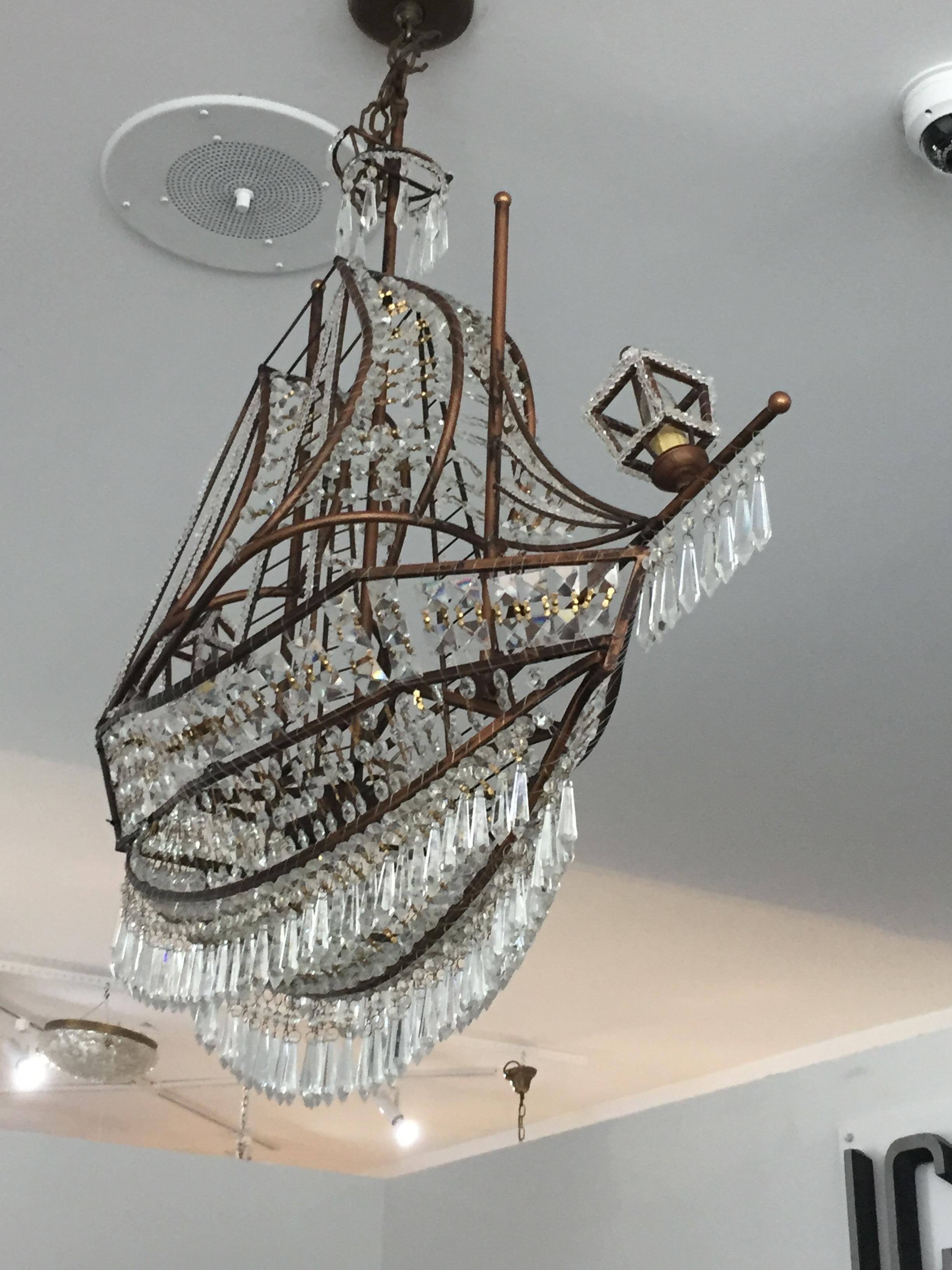 Spanish Galleon Crystal Chandelier 1