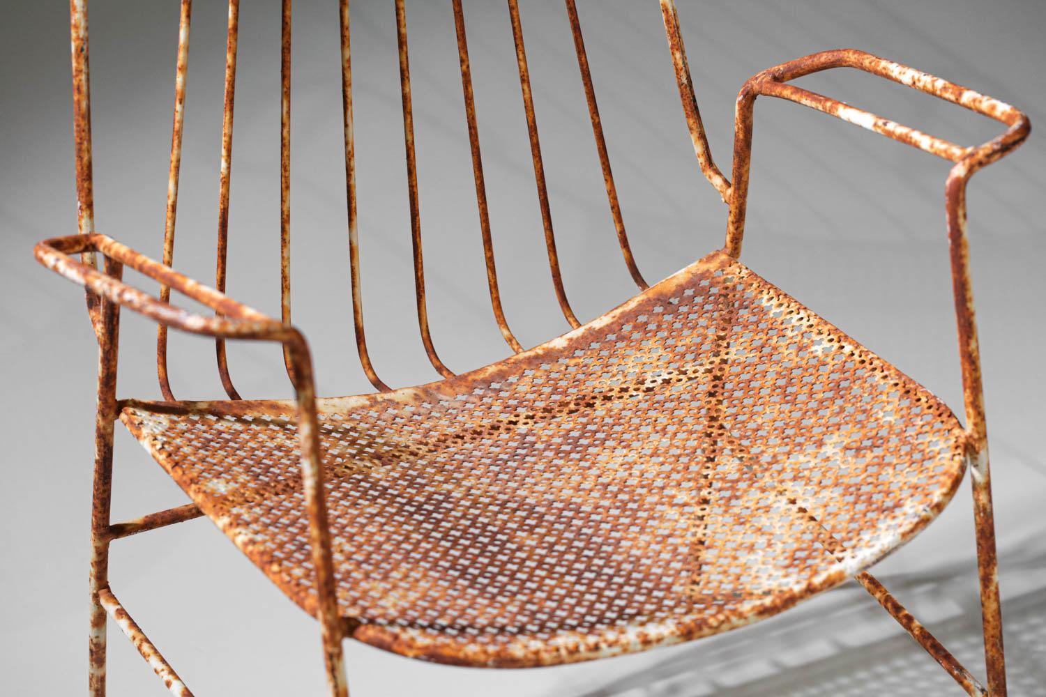 Spanish garden furniture set in the style of Matégot 50s / 60s 1