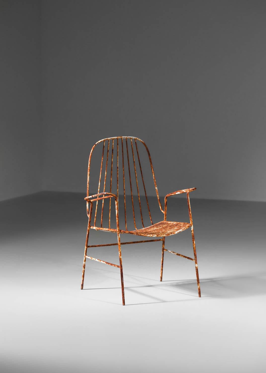 Spanish garden furniture set in the style of Matégot 50s / 60s 5
