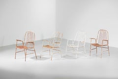 Spanish garden furniture set in the style of Matégot 50s / 60s